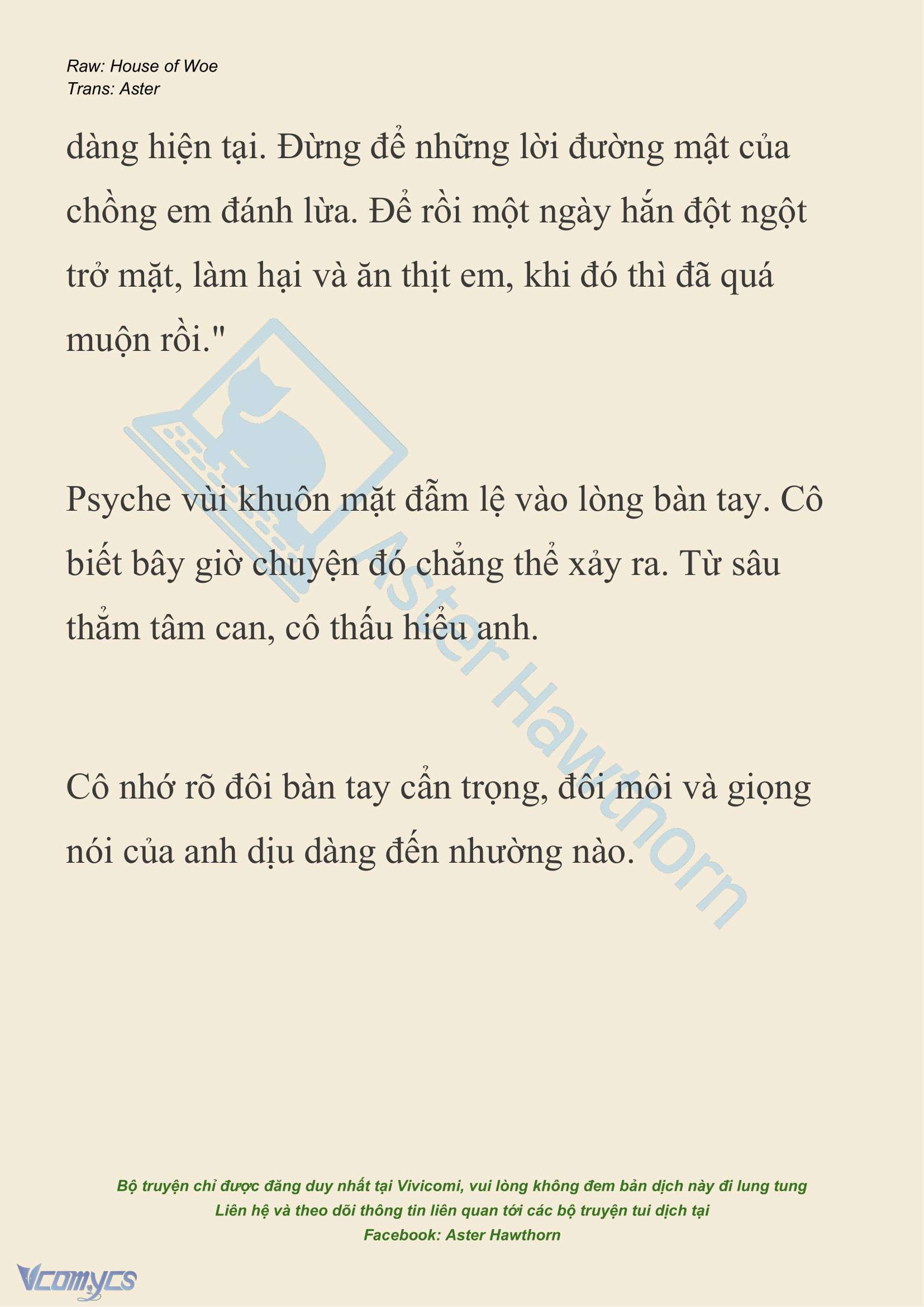 [NOVEL] Dành Cho Các Nữ Thần: Dành cho Psyche Chapter 34 - Trang 7