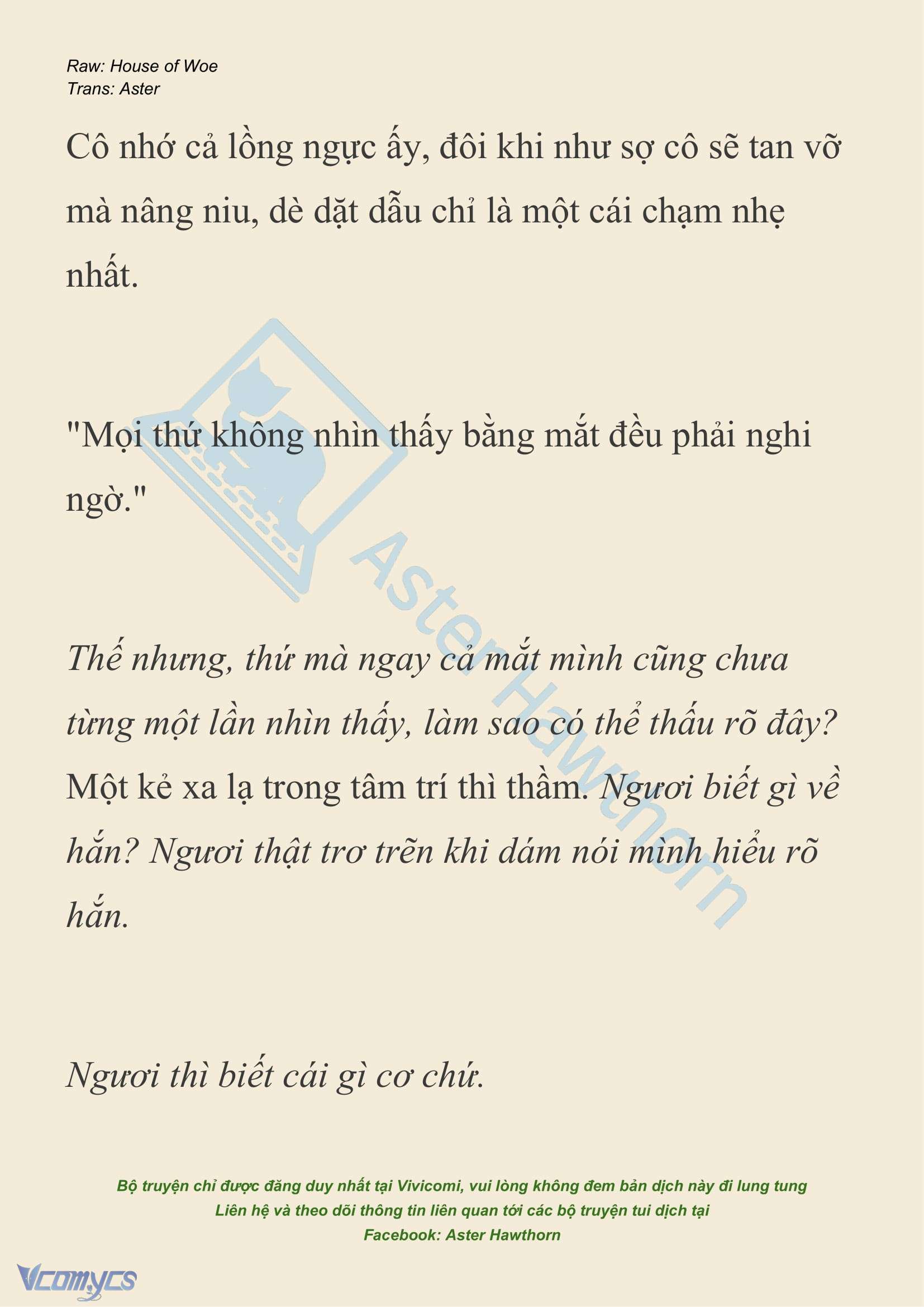 [NOVEL] Dành Cho Các Nữ Thần: Dành cho Psyche Chapter 34 - Trang 8