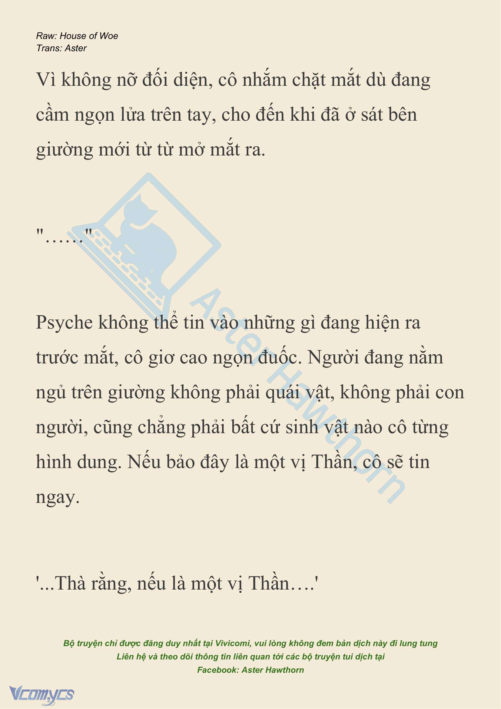 [NOVEL] Dành Cho Các Nữ Thần: Dành cho Psyche Chapter 35 - Trang 4