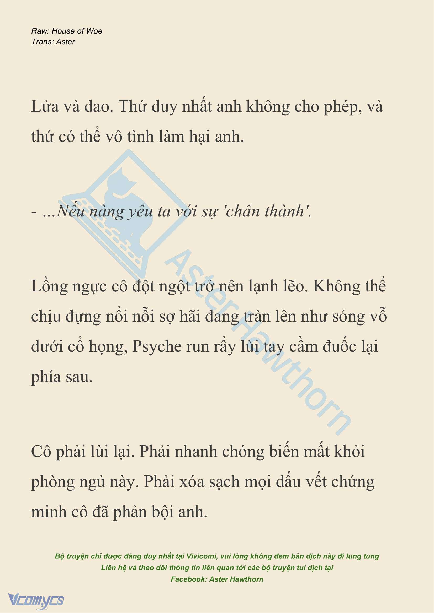 [NOVEL] Dành Cho Các Nữ Thần: Dành cho Psyche Chapter 35 - Trang 8