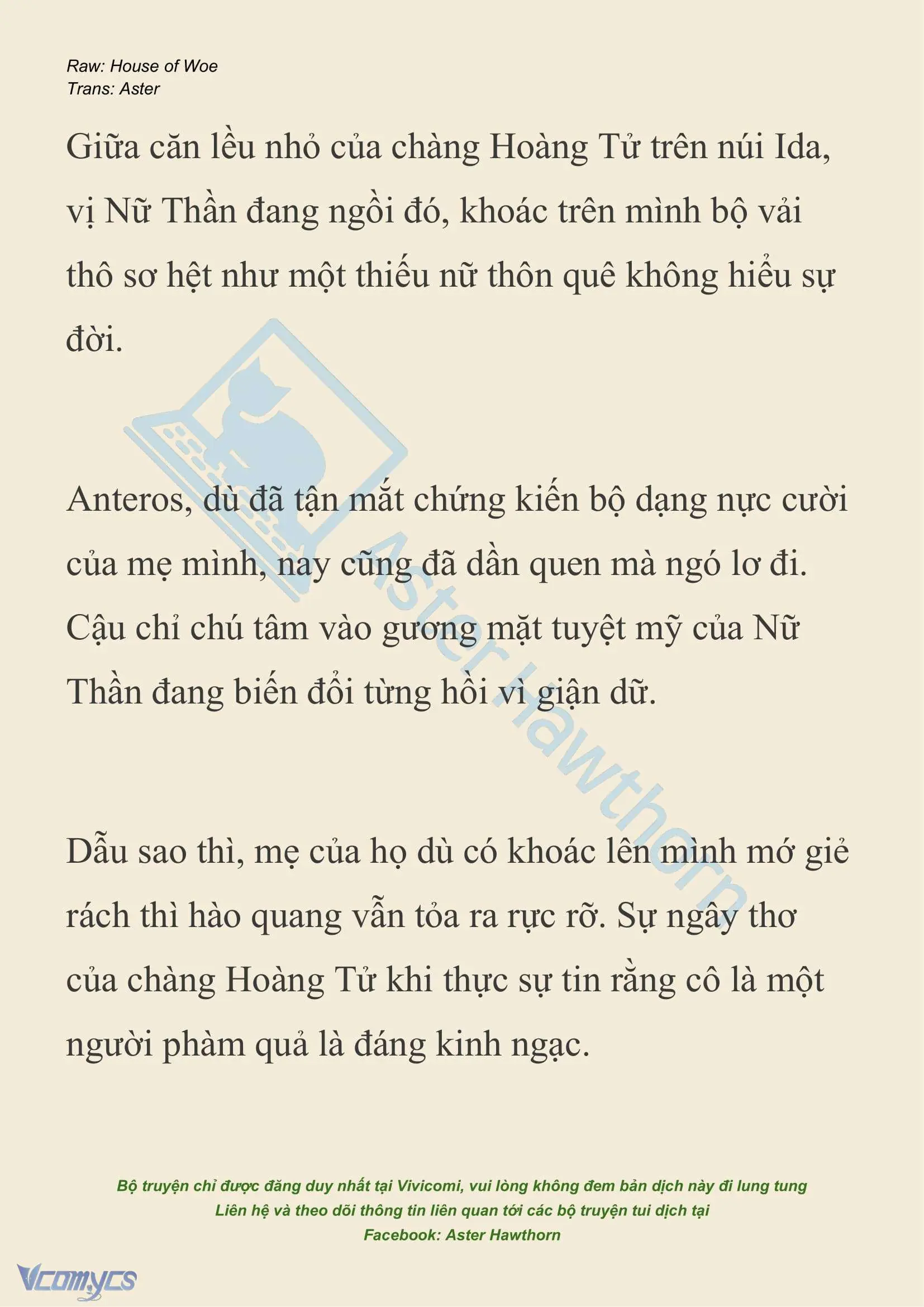 [NOVEL] Dành Cho Các Nữ Thần: Dành cho Psyche Chapter 36 - Trang 3