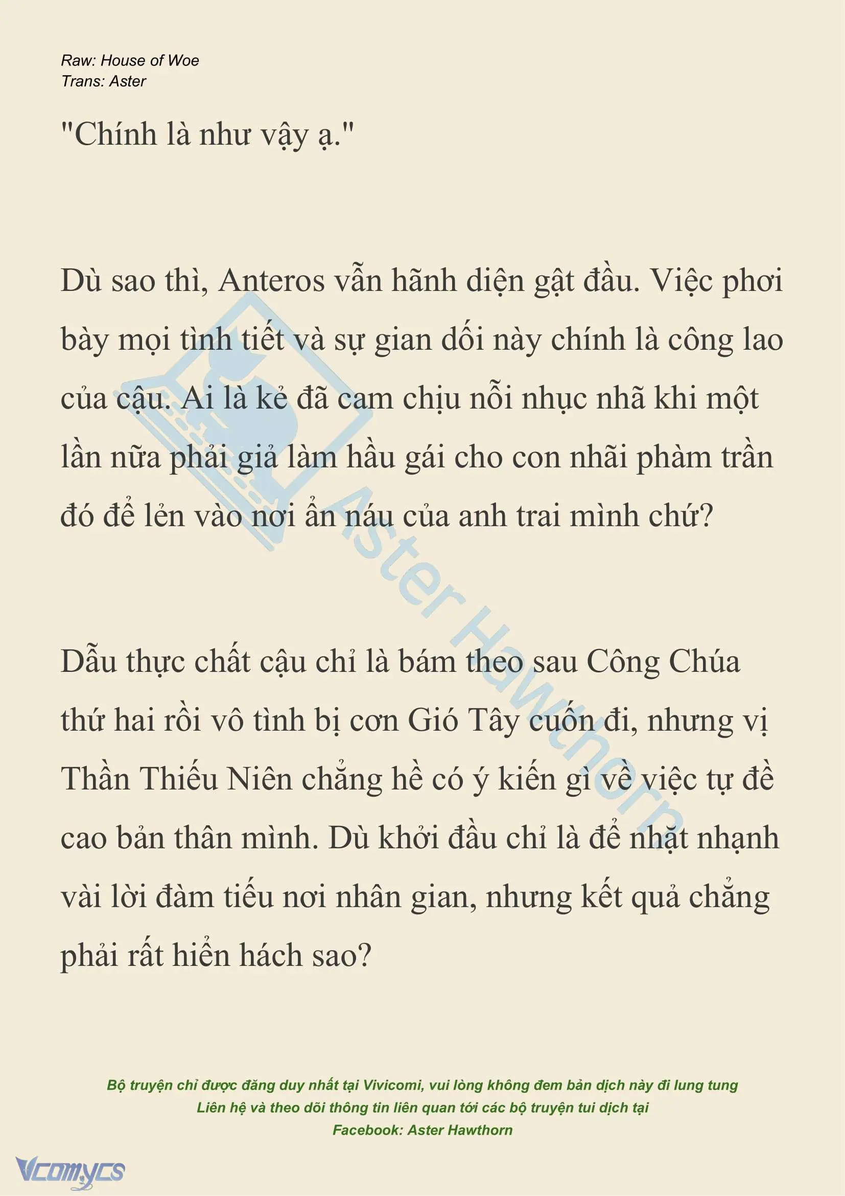 [NOVEL] Dành Cho Các Nữ Thần: Dành cho Psyche Chapter 36 - Trang 6