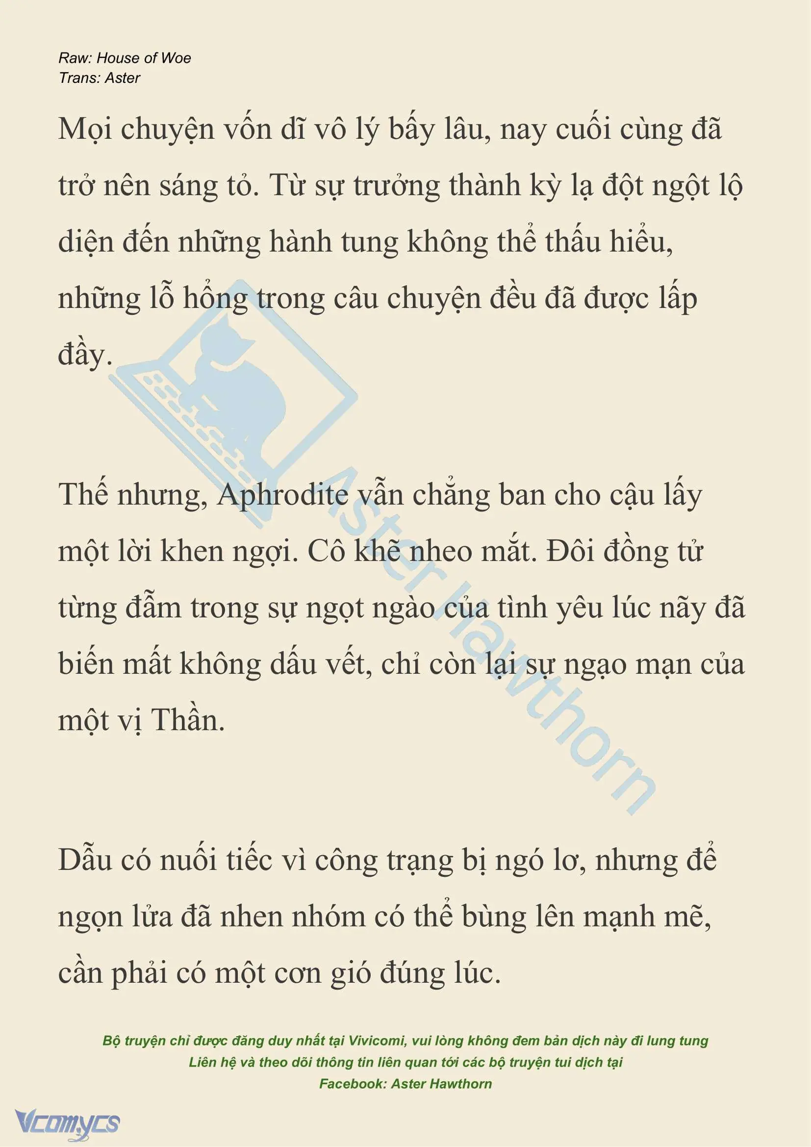 [NOVEL] Dành Cho Các Nữ Thần: Dành cho Psyche Chapter 36 - Trang 8