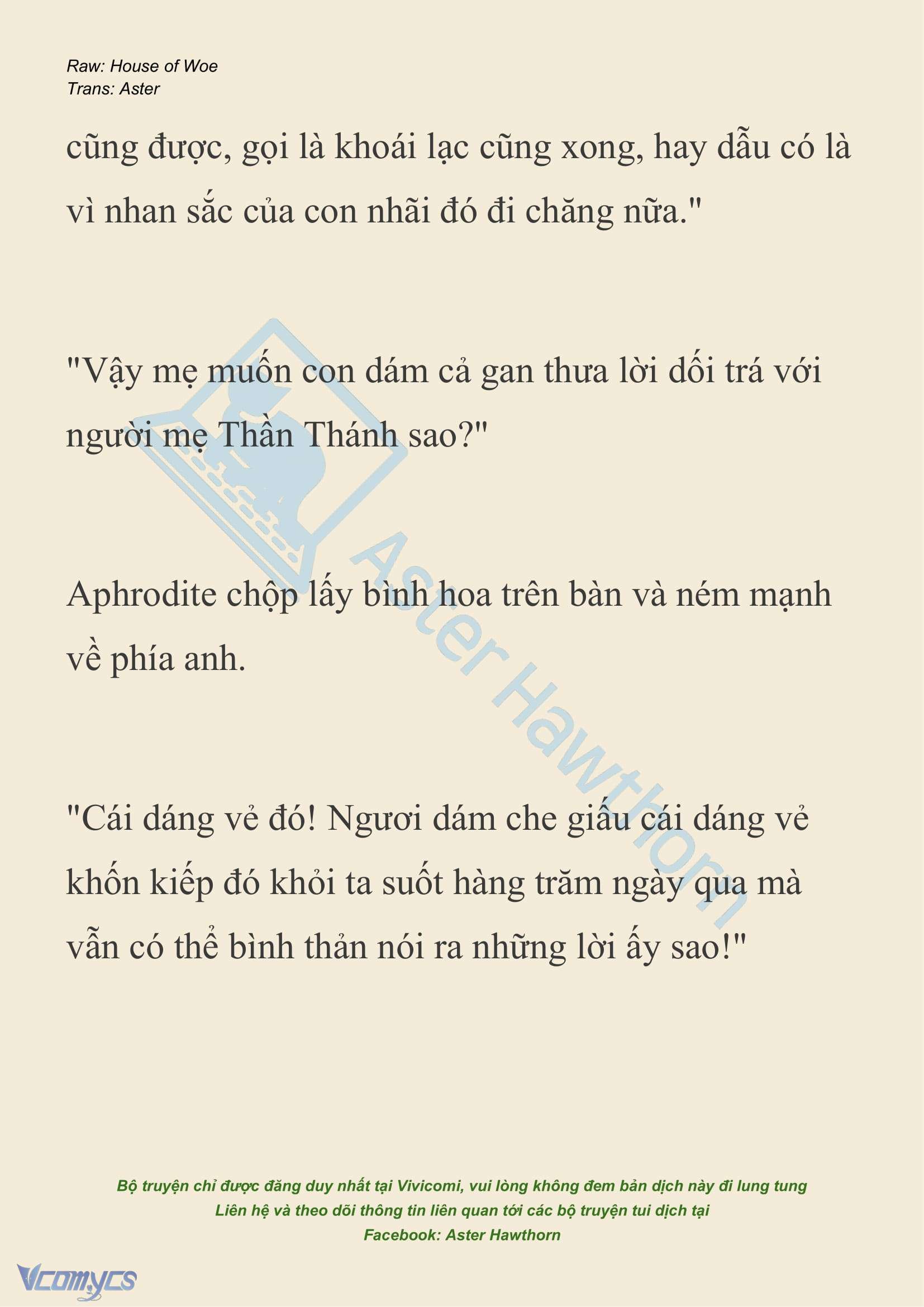[NOVEL] Dành Cho Các Nữ Thần: Dành cho Psyche Chapter 37 - Trang 8