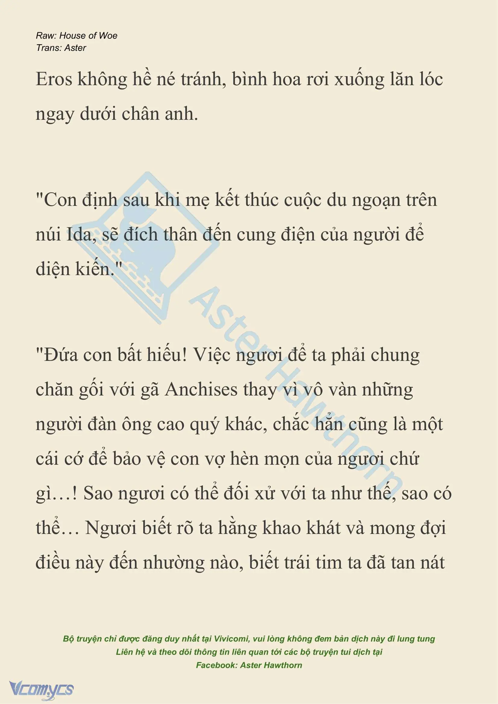 [NOVEL] Dành Cho Các Nữ Thần: Dành cho Psyche Chapter 37 - Trang 9