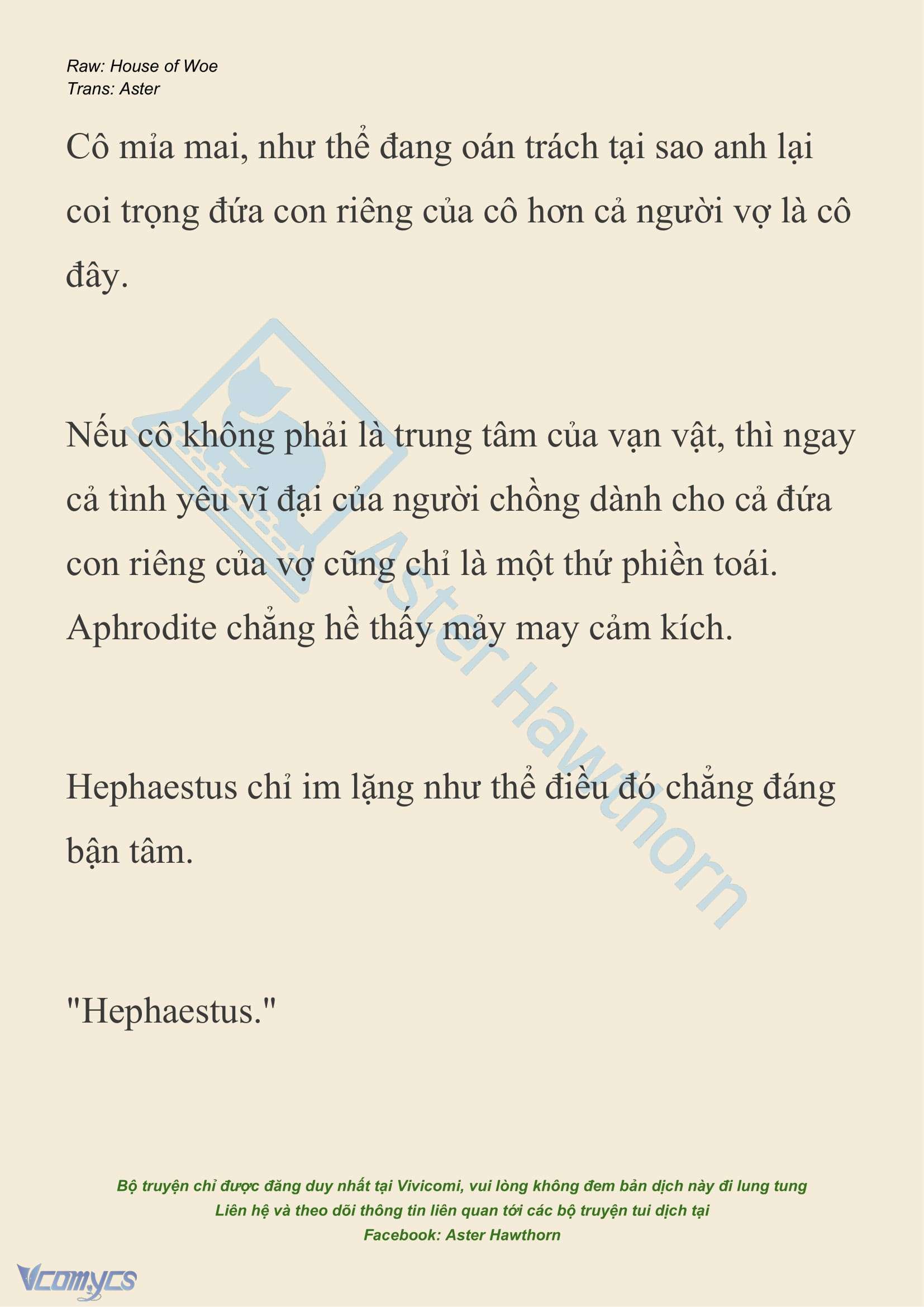 [NOVEL] Dành Cho Các Nữ Thần: Dành cho Psyche Chapter 38 - Trang 3