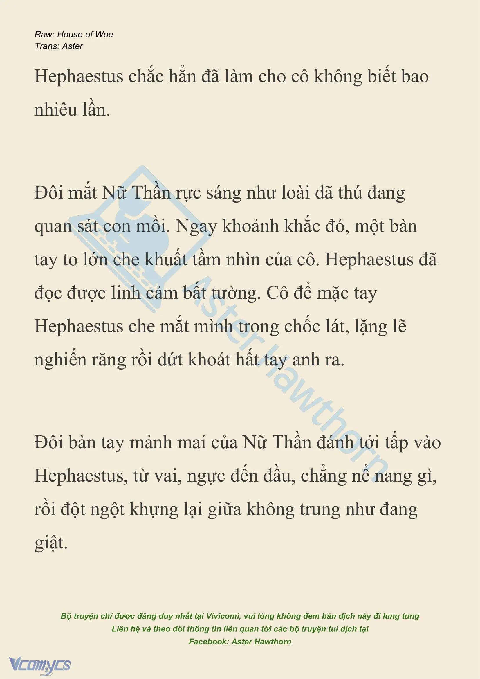 [NOVEL] Dành Cho Các Nữ Thần: Dành cho Psyche Chapter 38 - Trang 7