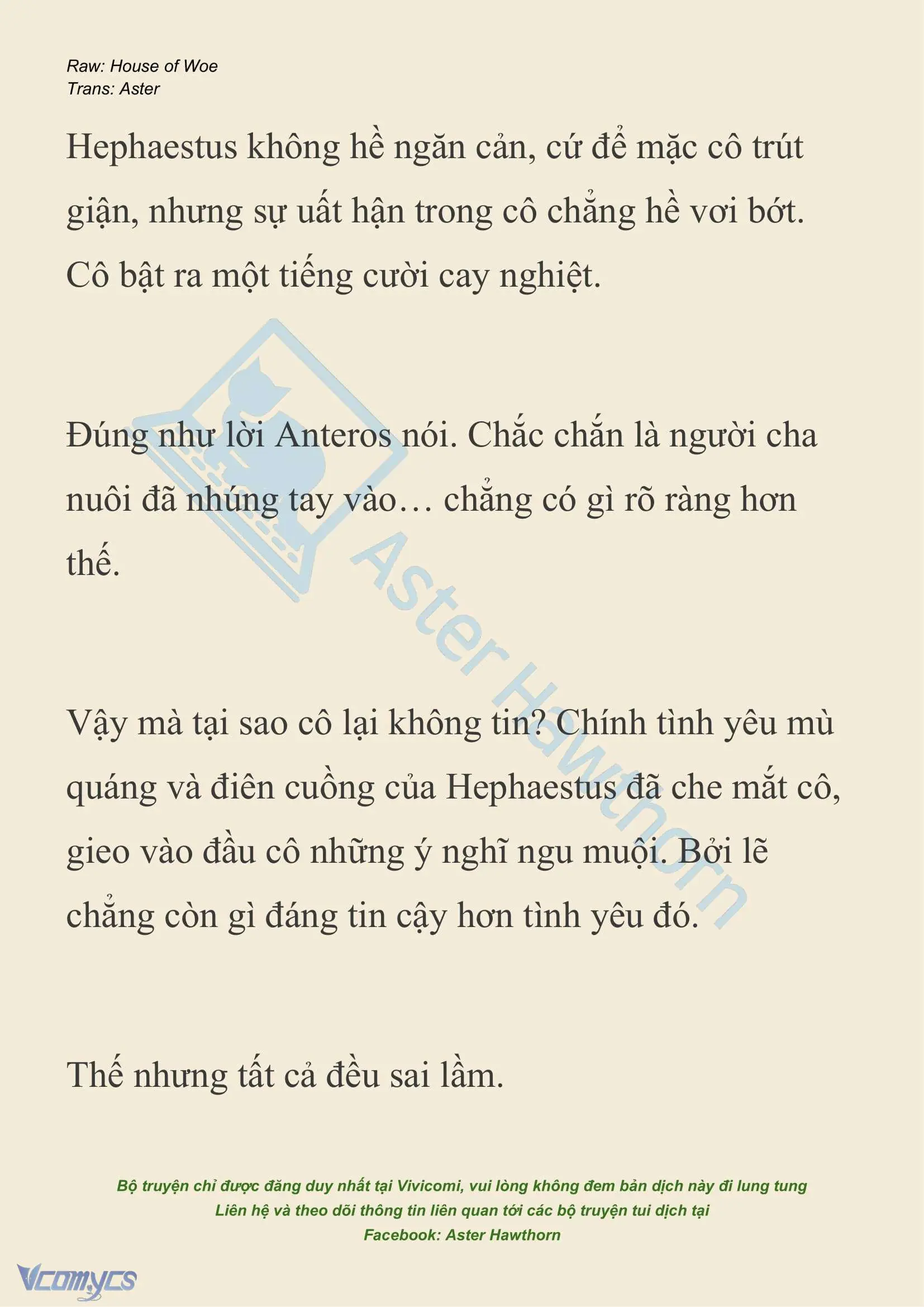 [NOVEL] Dành Cho Các Nữ Thần: Dành cho Psyche Chapter 38 - Trang 8