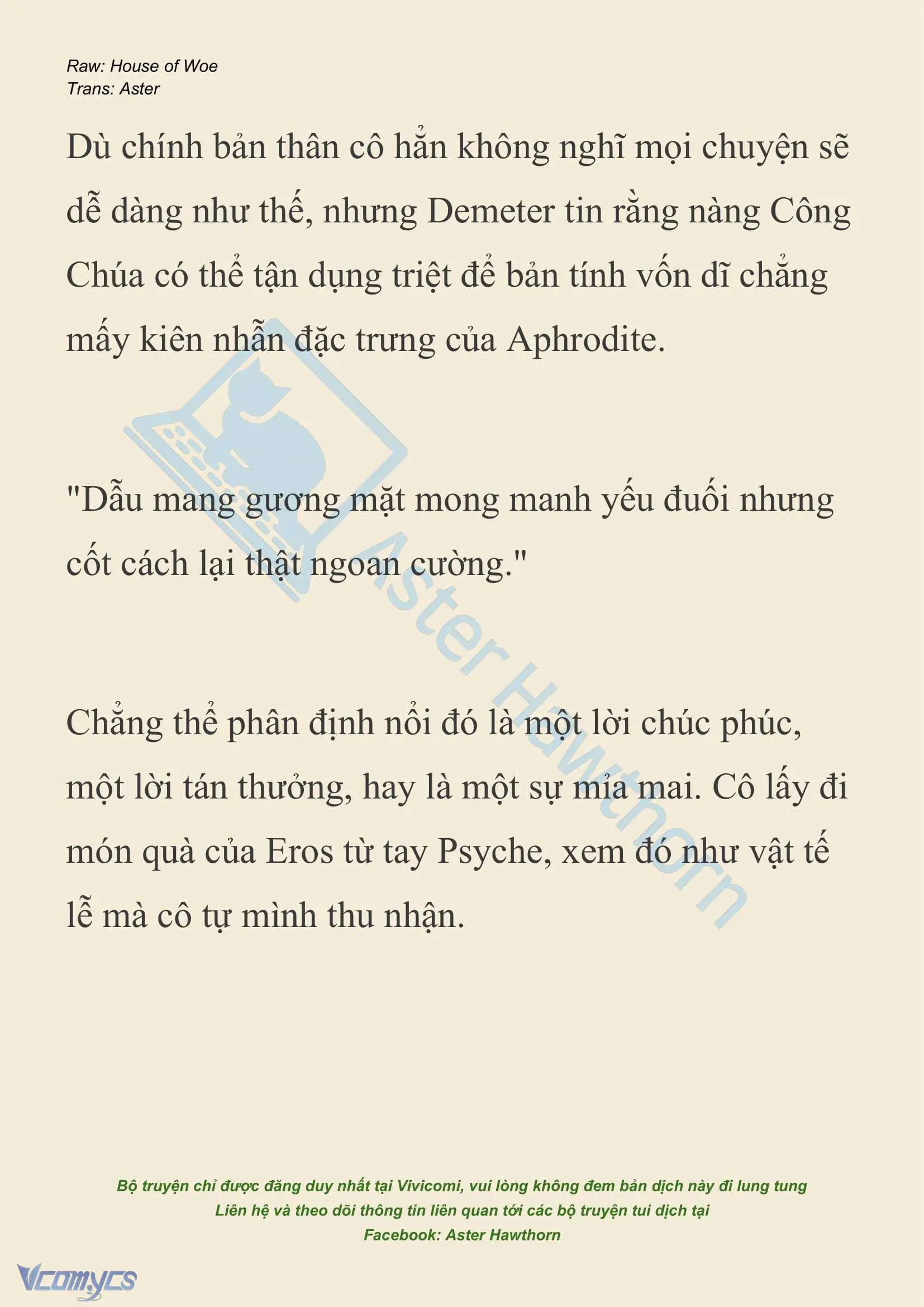 [NOVEL] Dành Cho Các Nữ Thần: Dành cho Psyche Chapter 39 - Trang 16