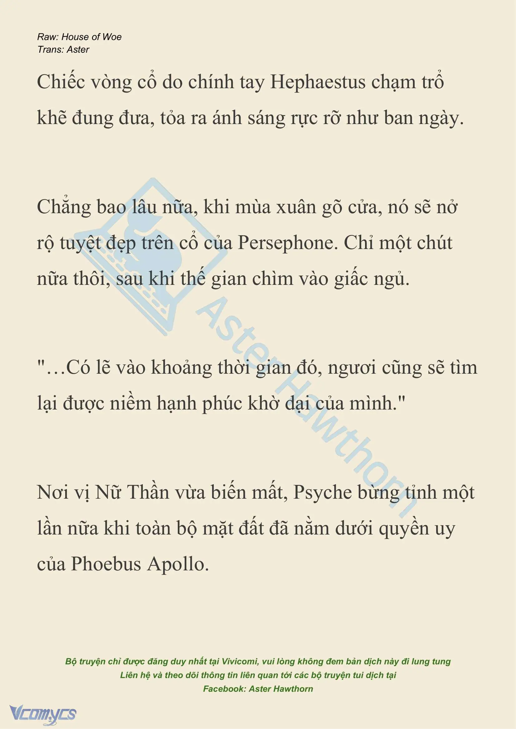 [NOVEL] Dành Cho Các Nữ Thần: Dành cho Psyche Chapter 39 - Trang 17