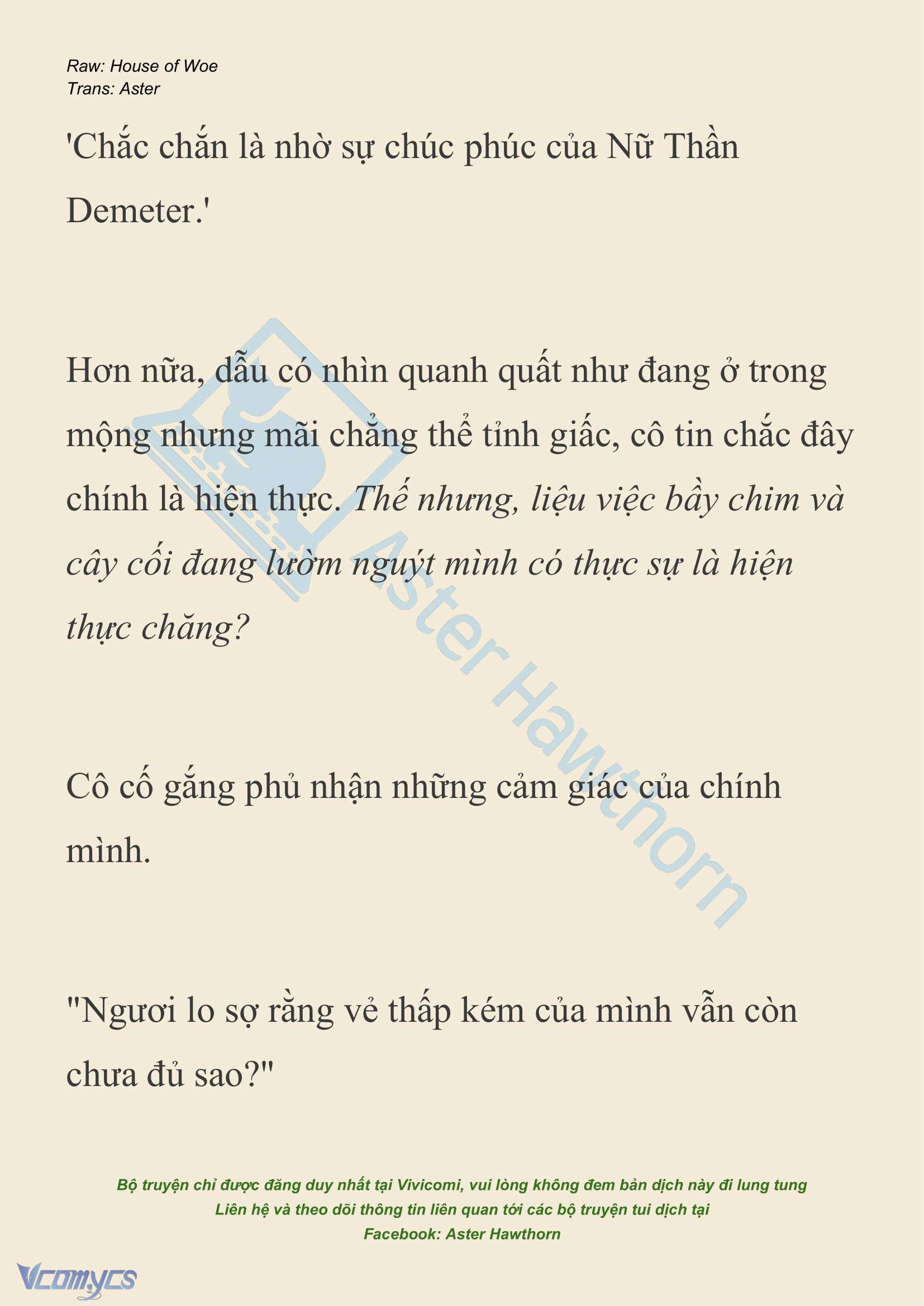 [NOVEL] Dành Cho Các Nữ Thần: Dành cho Psyche Chapter 39 - Trang 19
