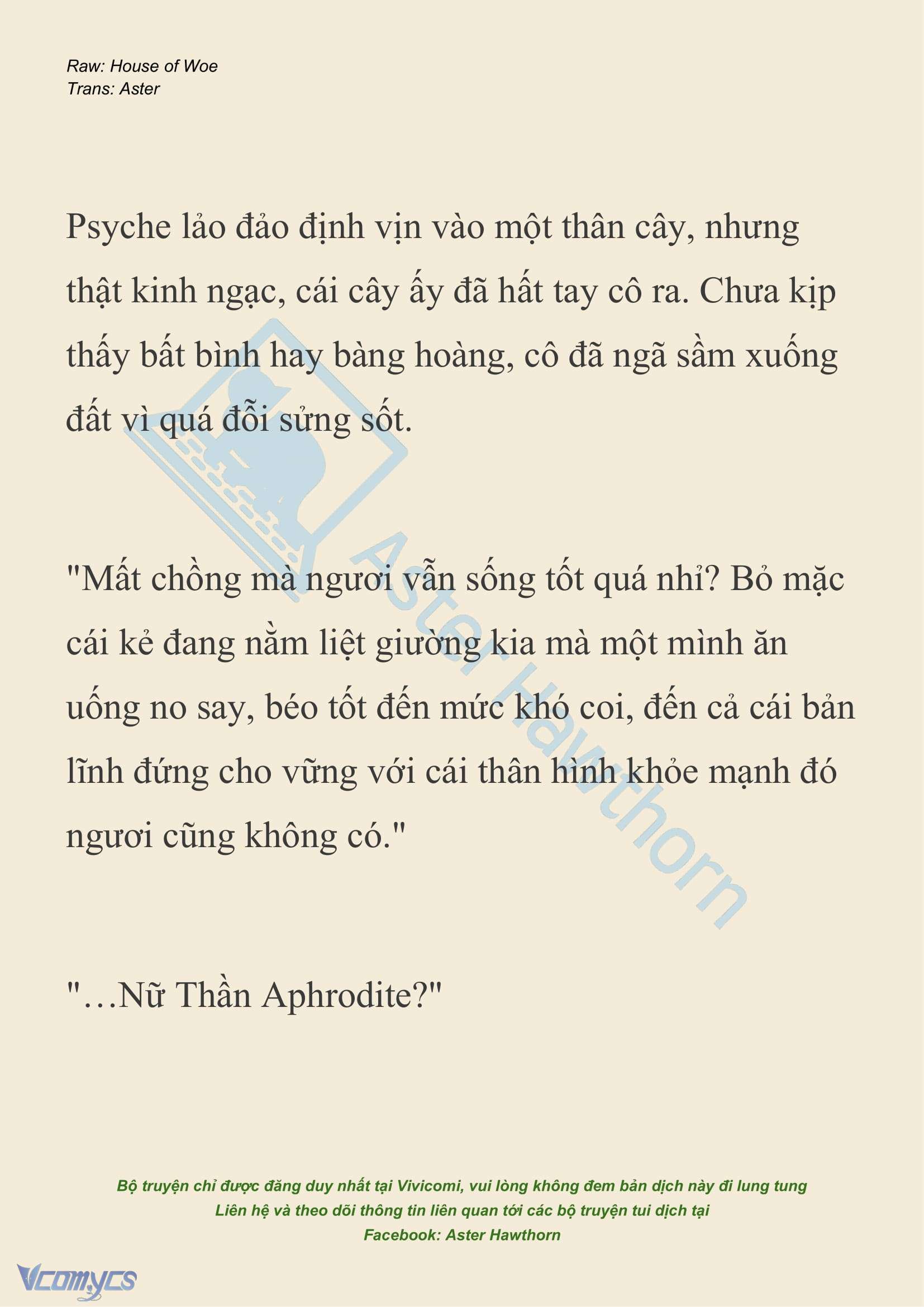 [NOVEL] Dành Cho Các Nữ Thần: Dành cho Psyche Chapter 39 - Trang 21