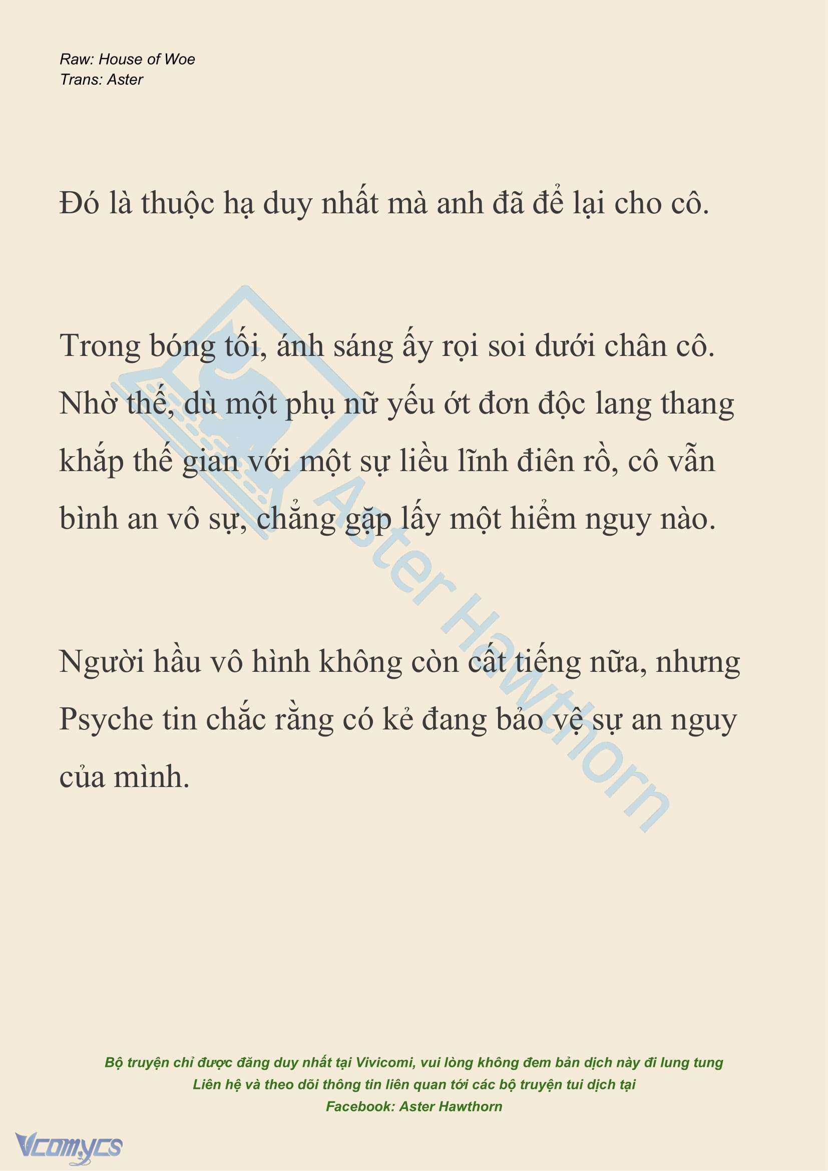 [NOVEL] Dành Cho Các Nữ Thần: Dành cho Psyche Chapter 39 - Trang 4