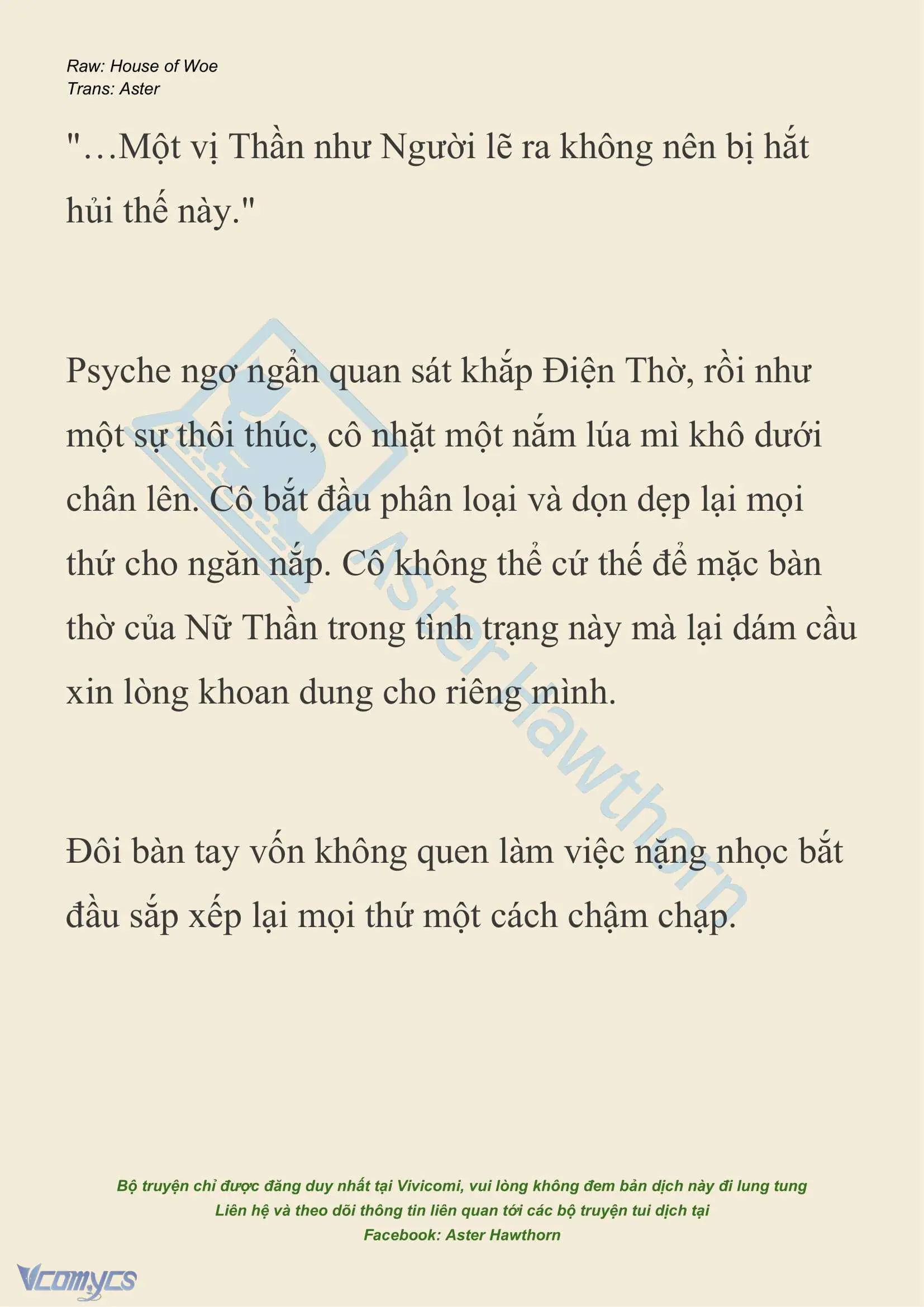 [NOVEL] Dành Cho Các Nữ Thần: Dành cho Psyche Chapter 39 - Trang 9