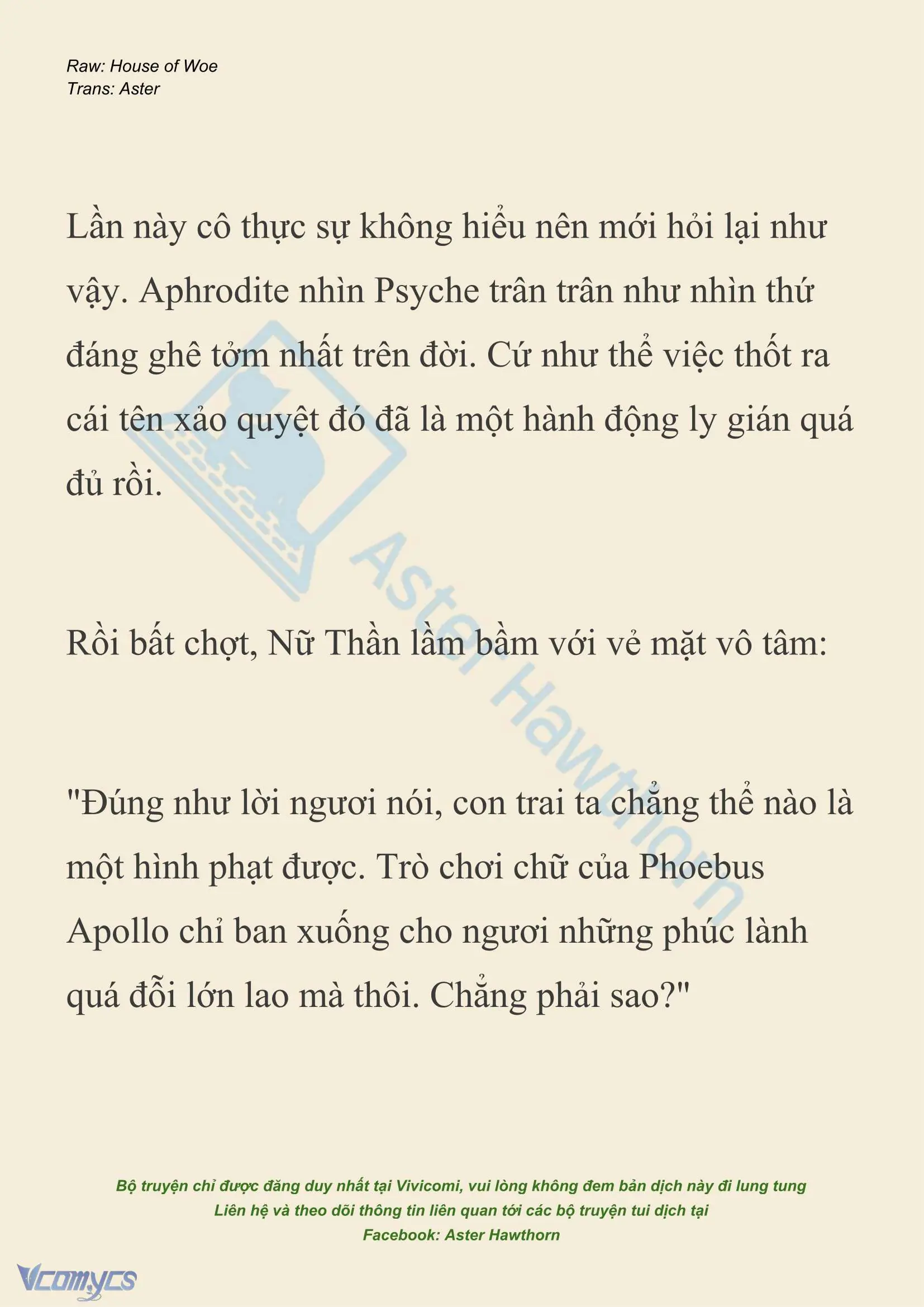 [NOVEL] Dành Cho Các Nữ Thần: Dành cho Psyche Chapter 40 - Trang 13