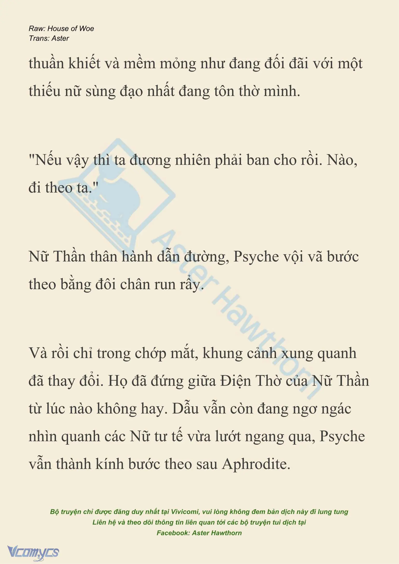 [NOVEL] Dành Cho Các Nữ Thần: Dành cho Psyche Chapter 40 - Trang 17