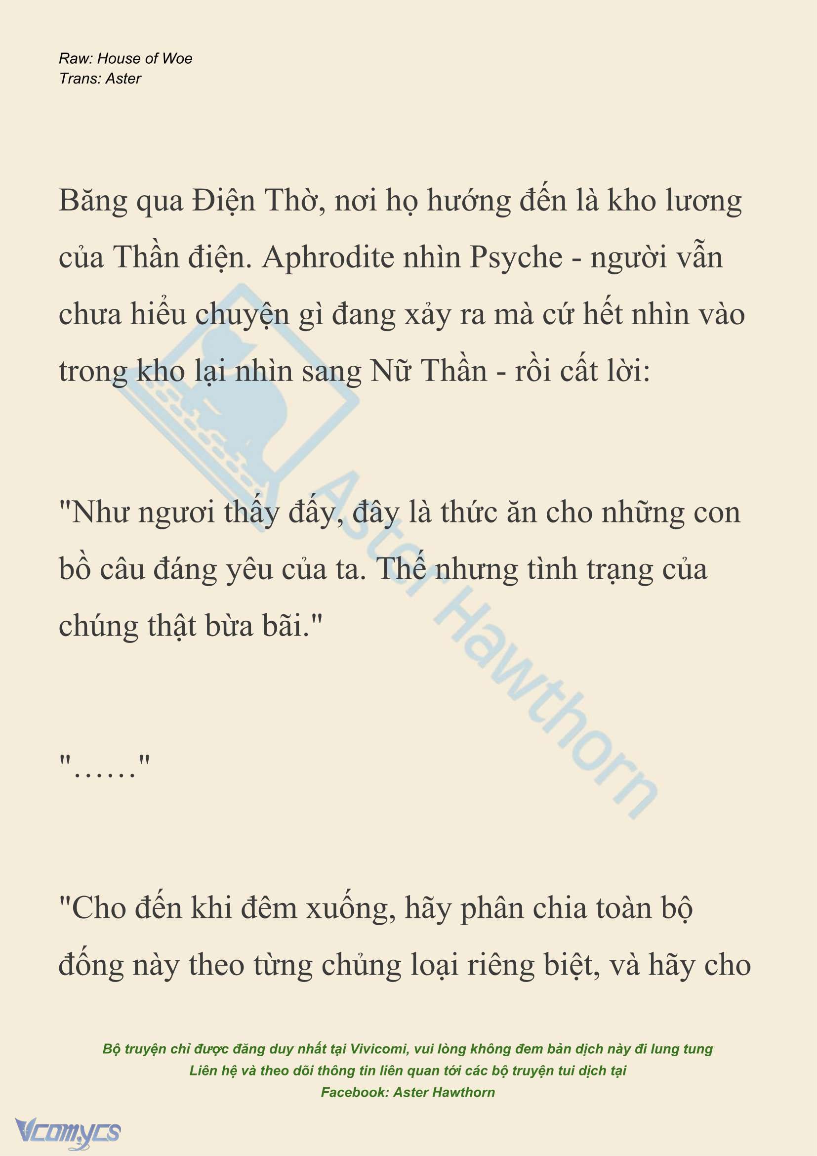 [NOVEL] Dành Cho Các Nữ Thần: Dành cho Psyche Chapter 40 - Trang 18
