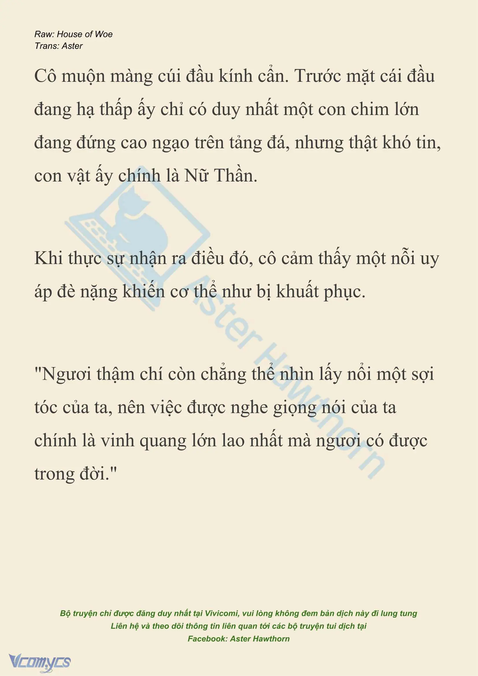 [NOVEL] Dành Cho Các Nữ Thần: Dành cho Psyche Chapter 40 - Trang 3