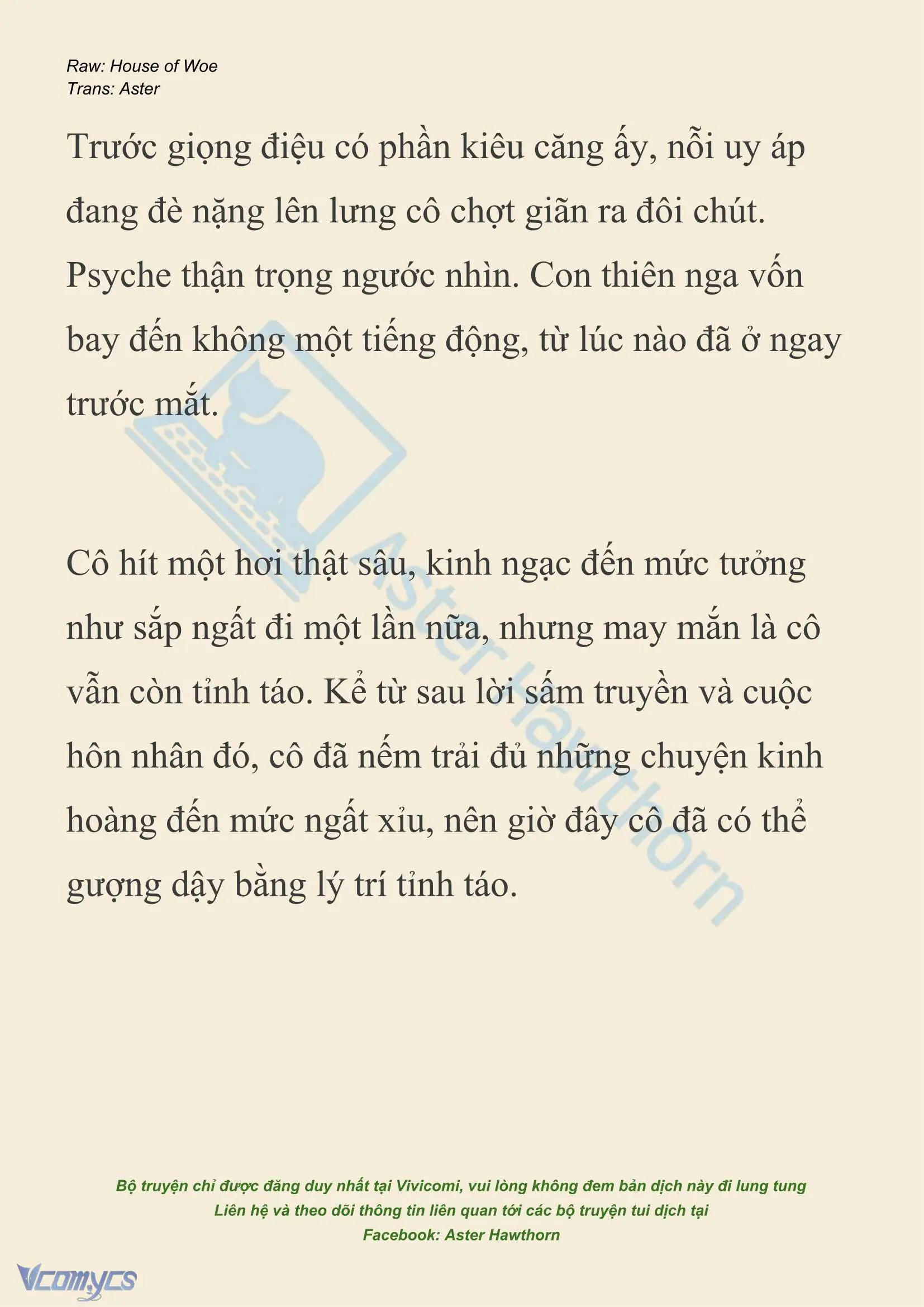 [NOVEL] Dành Cho Các Nữ Thần: Dành cho Psyche Chapter 40 - Trang 4