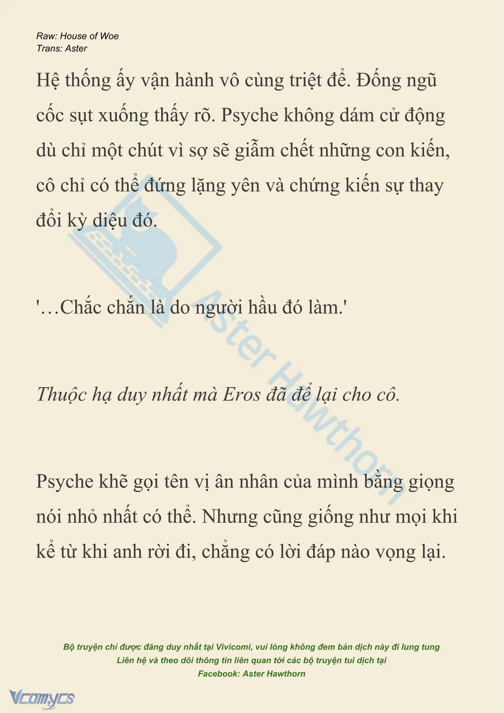 [NOVEL] Dành Cho Các Nữ Thần: Dành cho Psyche Chapter 41 - Trang 14