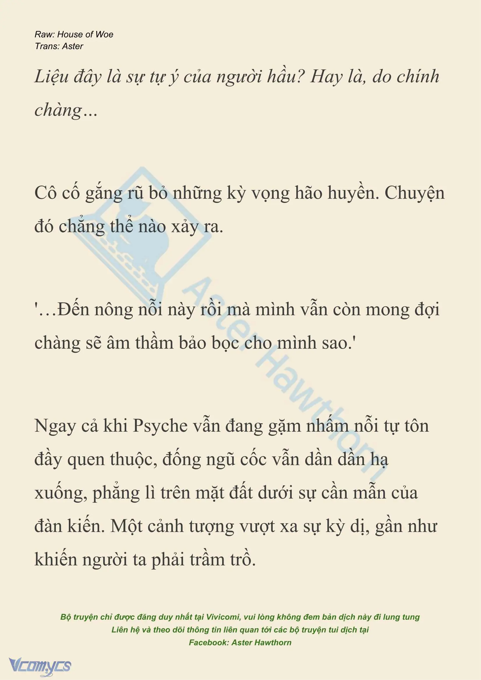 [NOVEL] Dành Cho Các Nữ Thần: Dành cho Psyche Chapter 41 - Trang 15