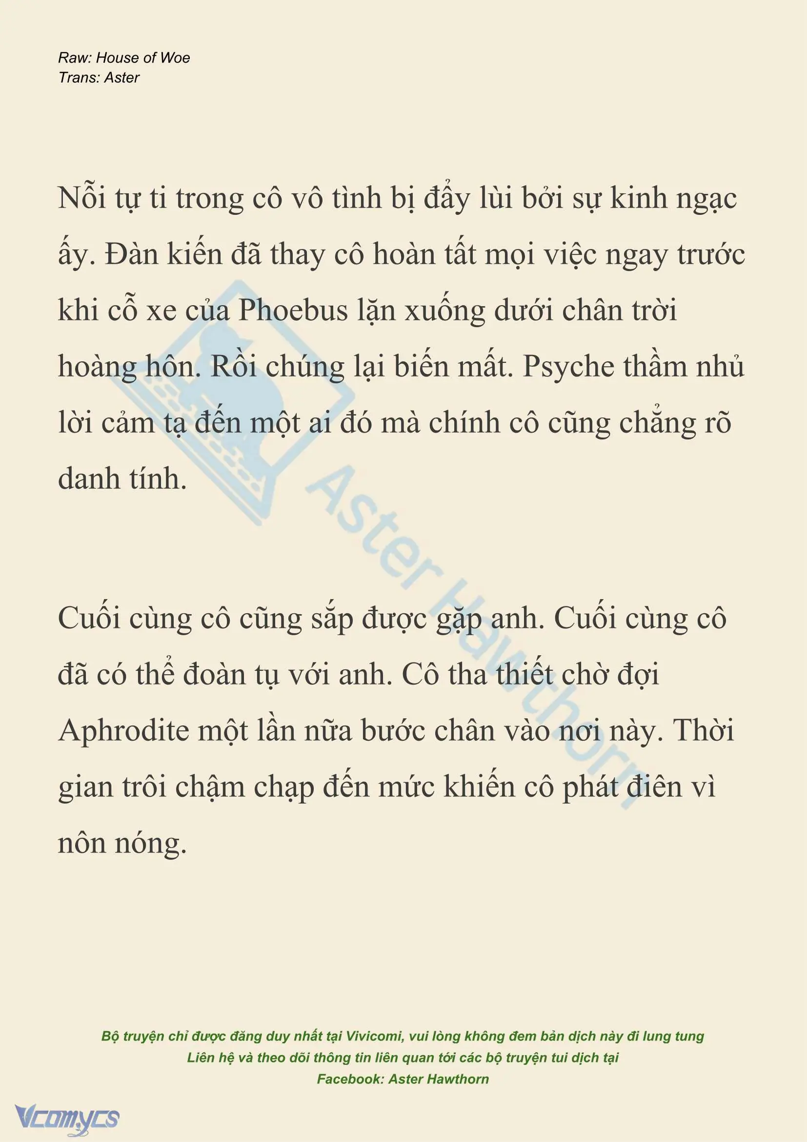 [NOVEL] Dành Cho Các Nữ Thần: Dành cho Psyche Chapter 41 - Trang 16