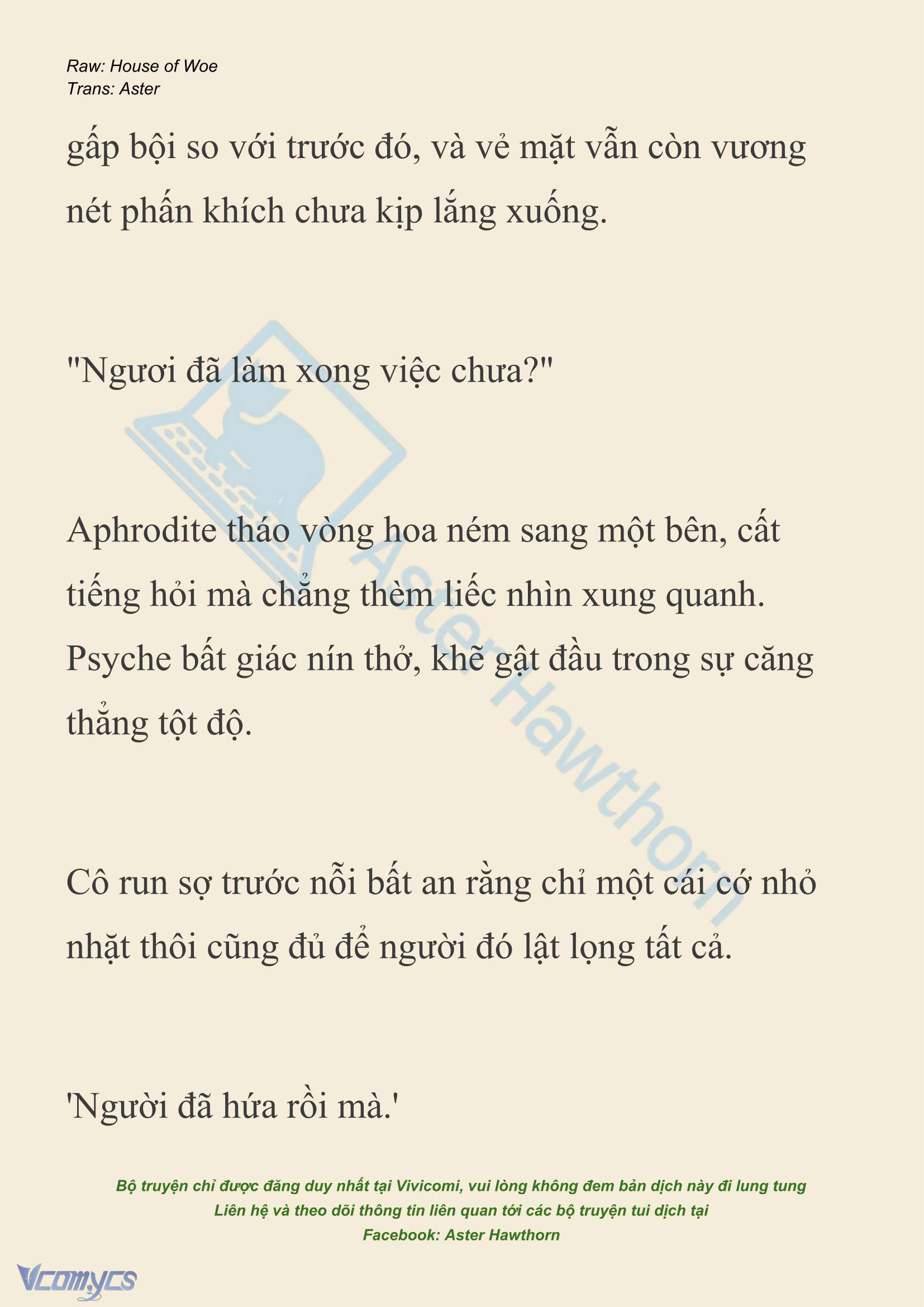 [NOVEL] Dành Cho Các Nữ Thần: Dành cho Psyche Chapter 41 - Trang 18