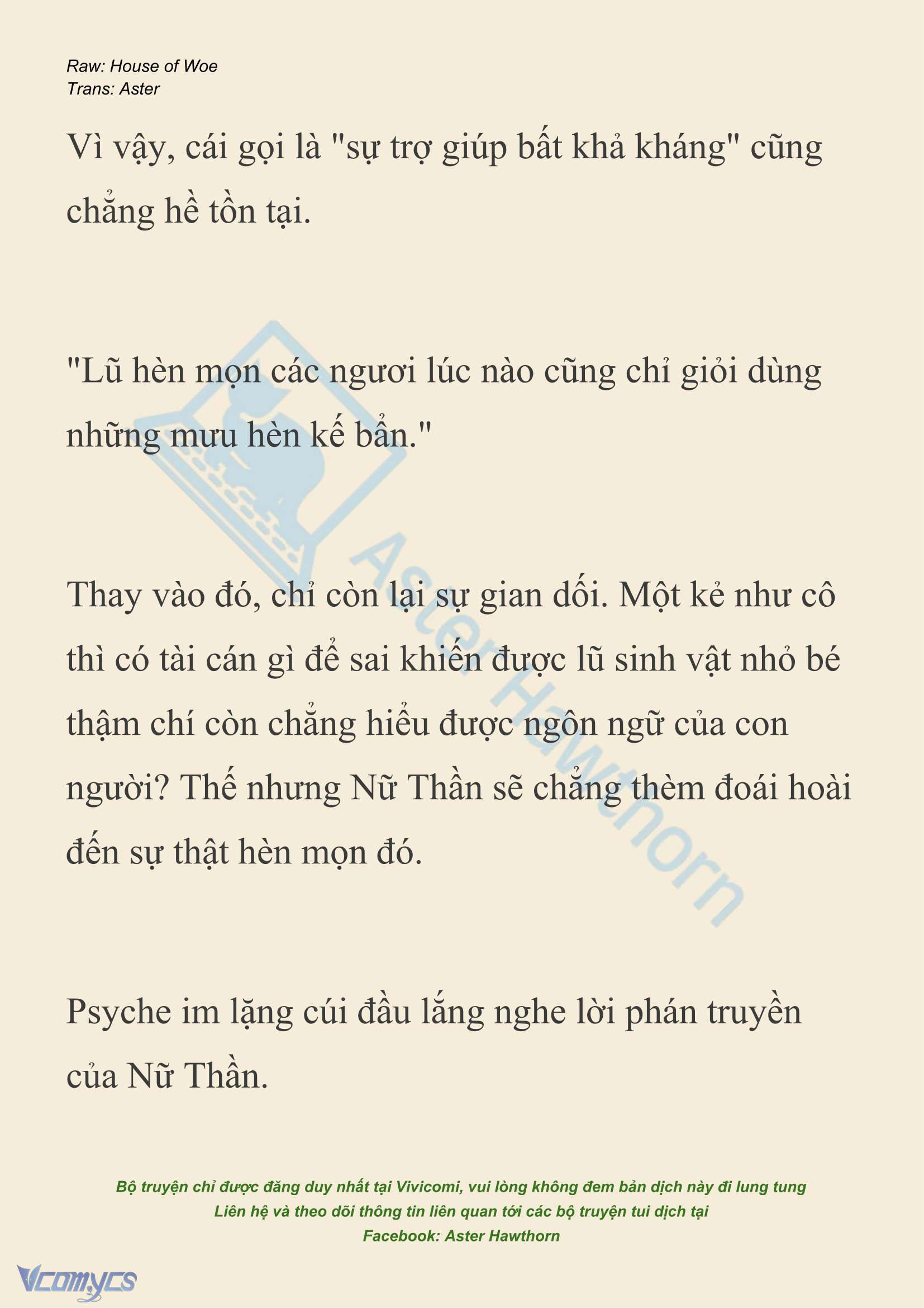 [NOVEL] Dành Cho Các Nữ Thần: Dành cho Psyche Chapter 41 - Trang 22