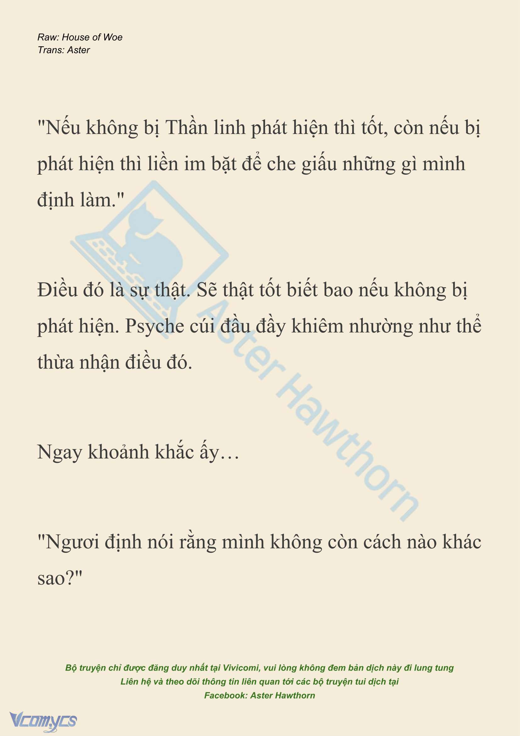 [NOVEL] Dành Cho Các Nữ Thần: Dành cho Psyche Chapter 41 - Trang 23