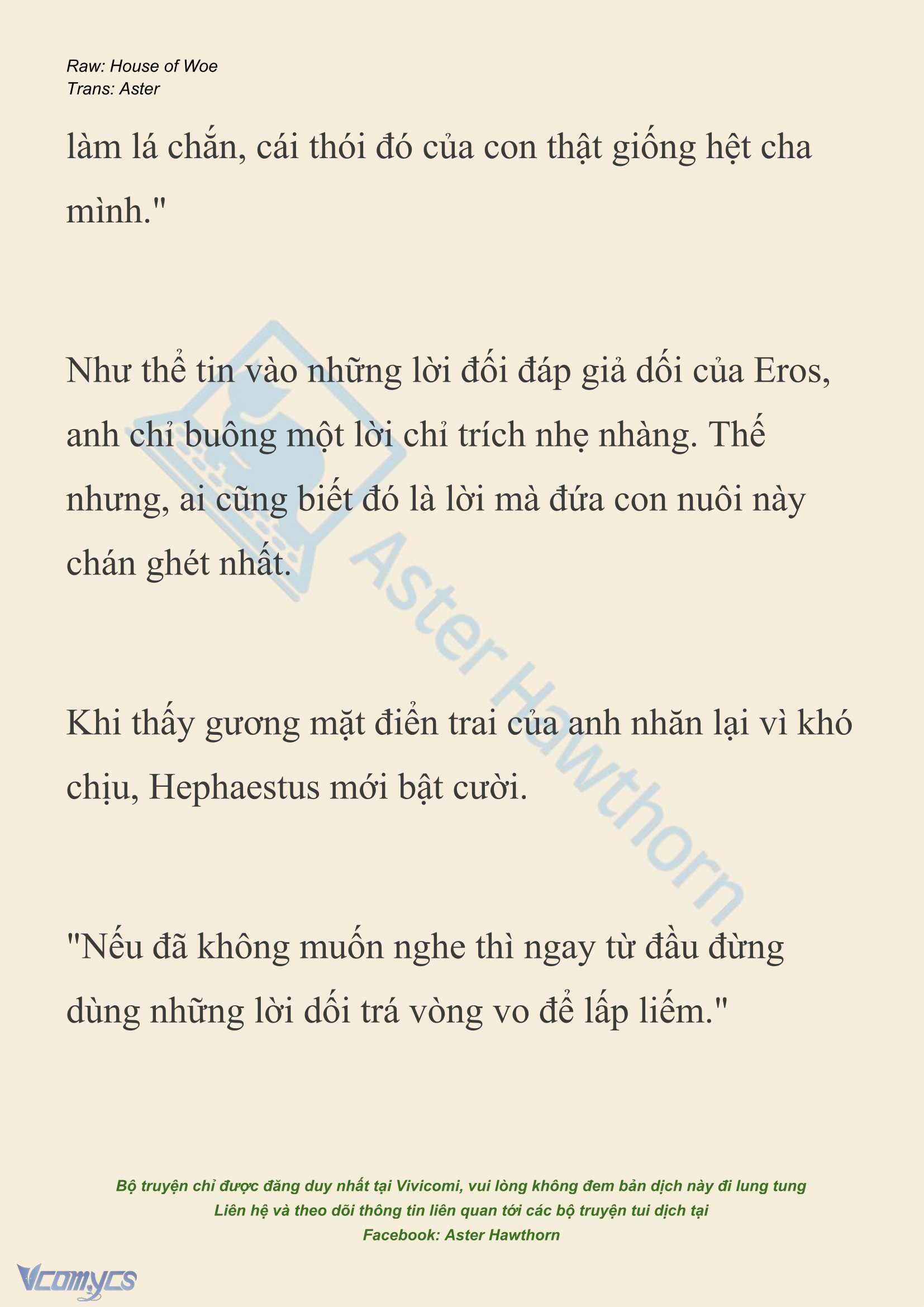 [NOVEL] Dành Cho Các Nữ Thần: Dành cho Psyche Chapter 41 - Trang 3
