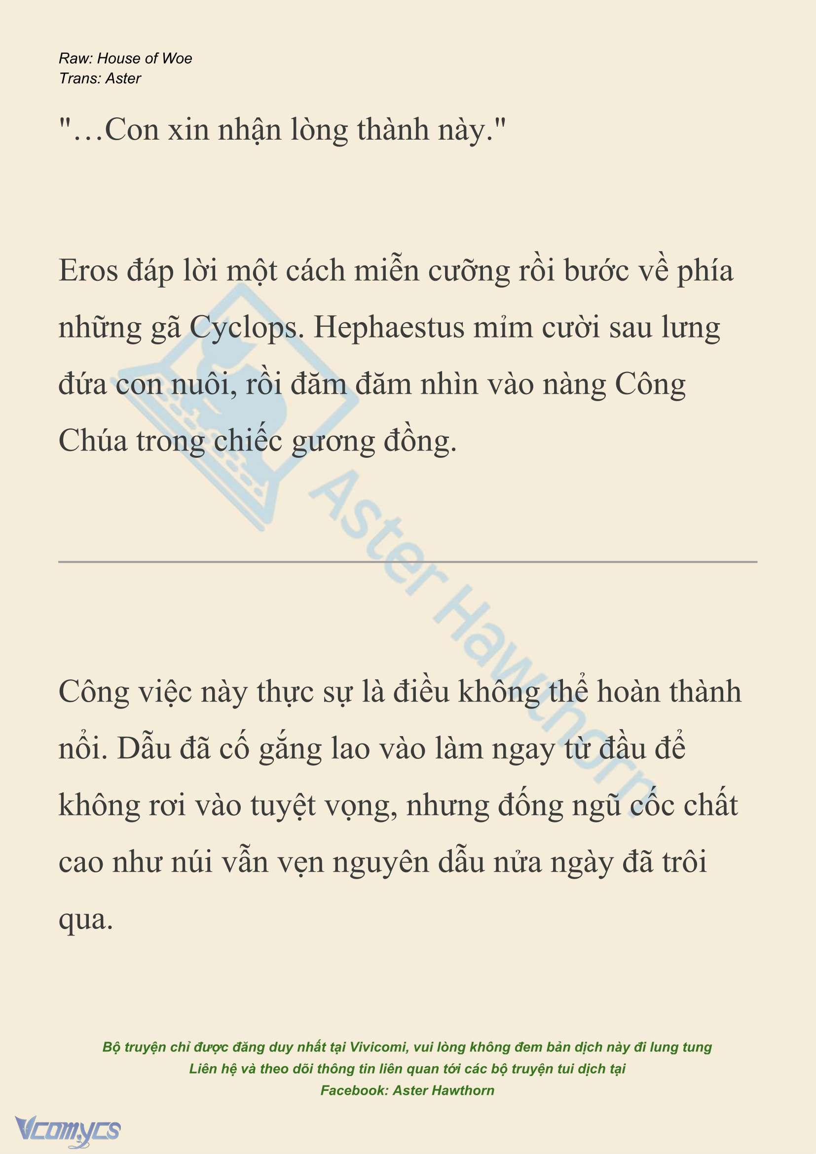 [NOVEL] Dành Cho Các Nữ Thần: Dành cho Psyche Chapter 41 - Trang 9