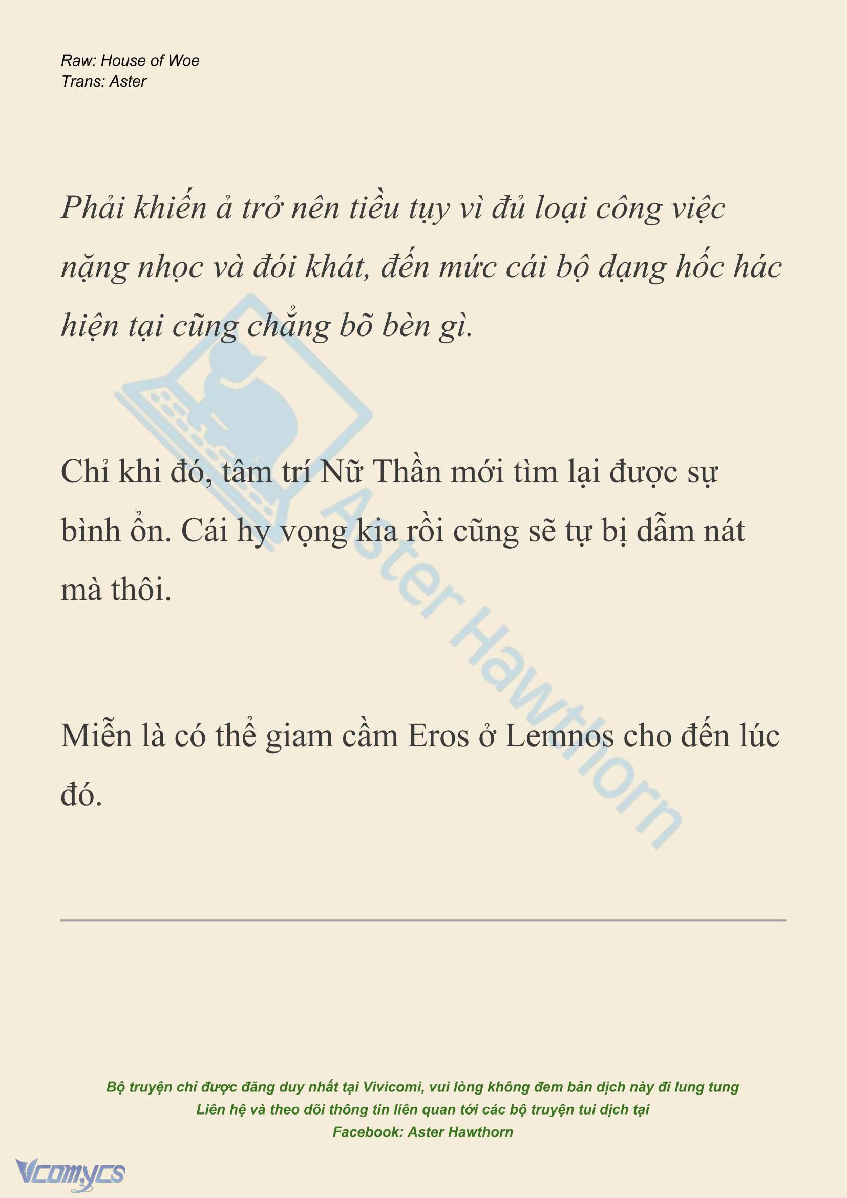 [NOVEL] Dành Cho Các Nữ Thần: Dành cho Psyche Chapter 42 - Trang 10