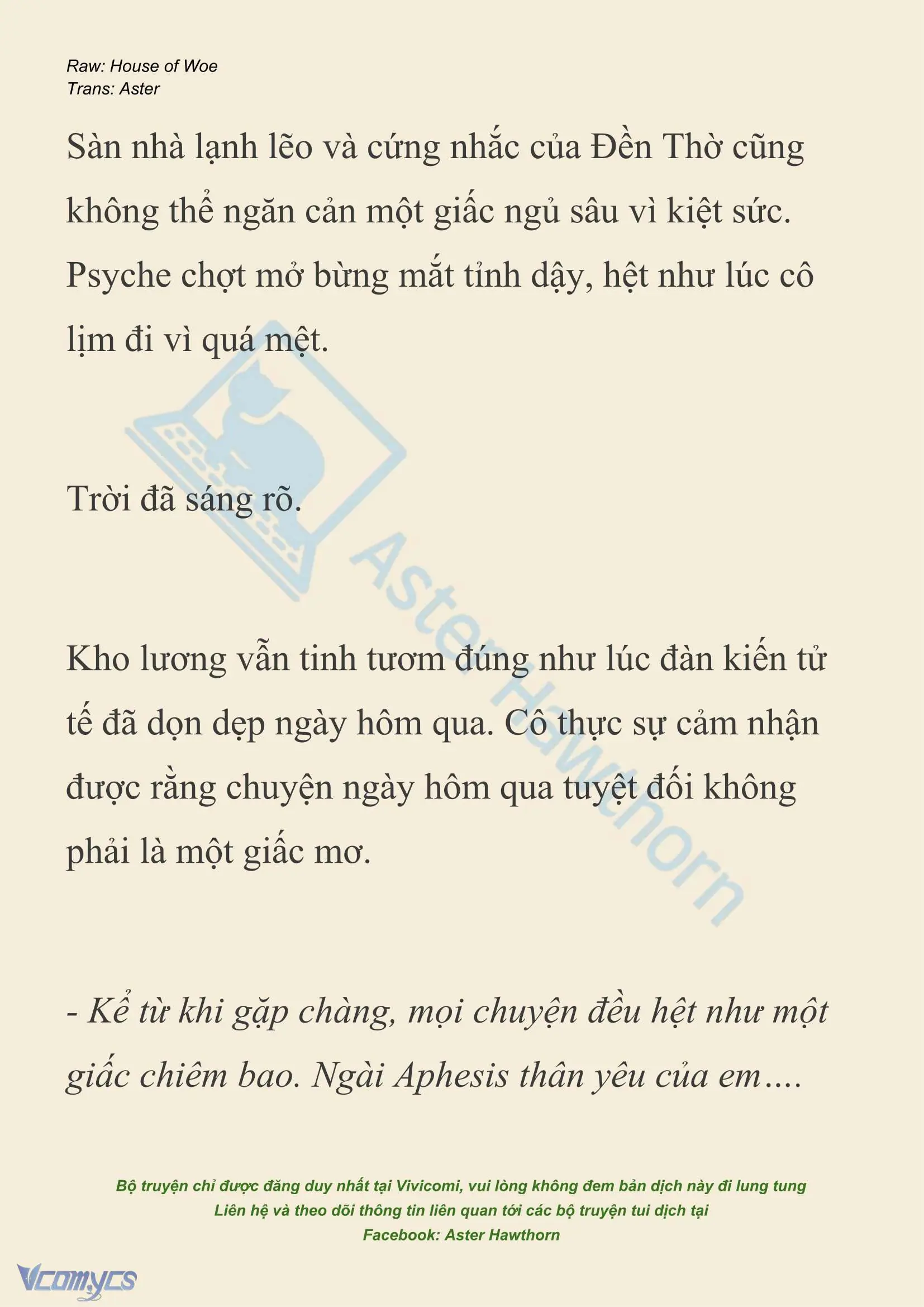 [NOVEL] Dành Cho Các Nữ Thần: Dành cho Psyche Chapter 42 - Trang 11