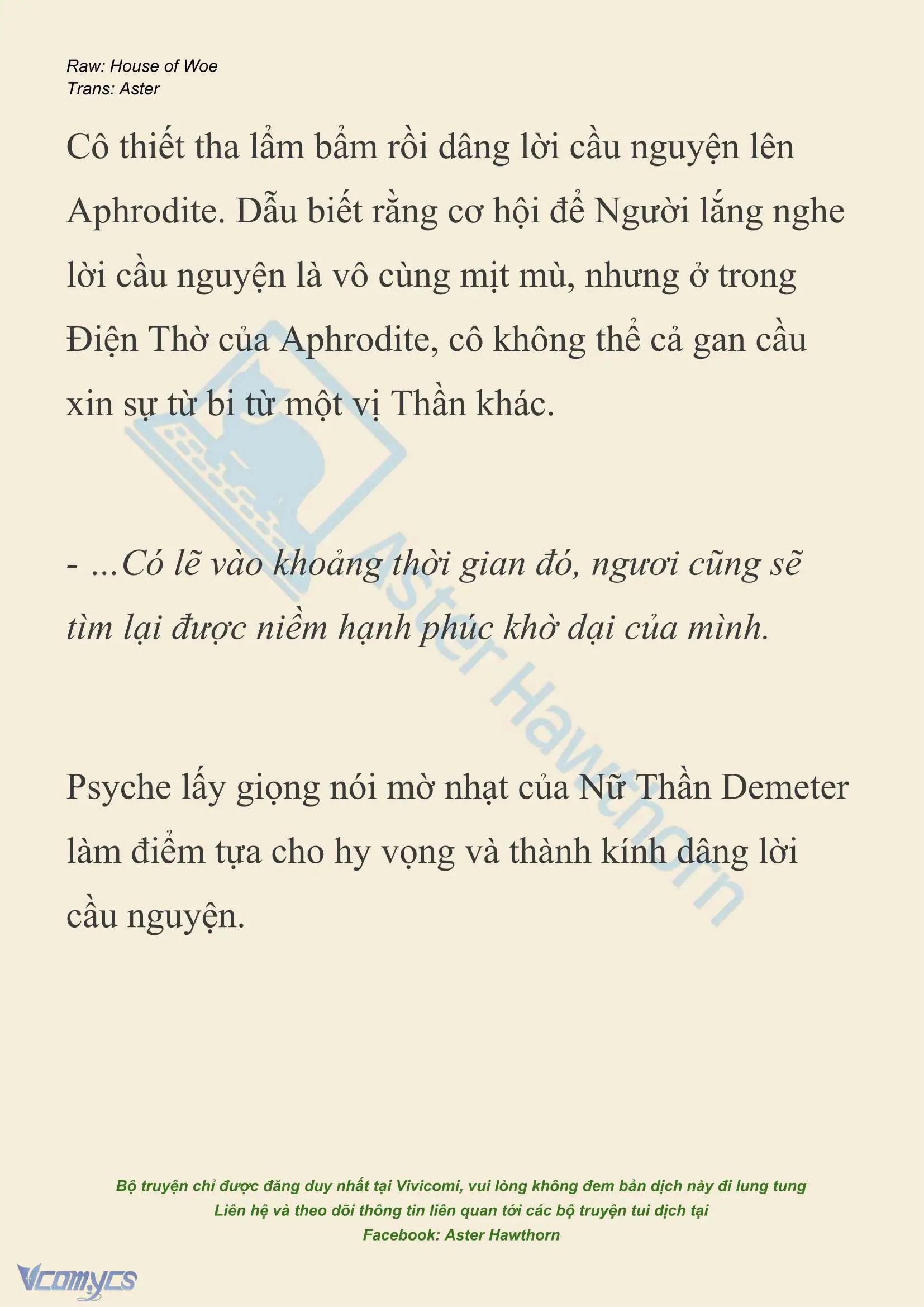 [NOVEL] Dành Cho Các Nữ Thần: Dành cho Psyche Chapter 42 - Trang 14