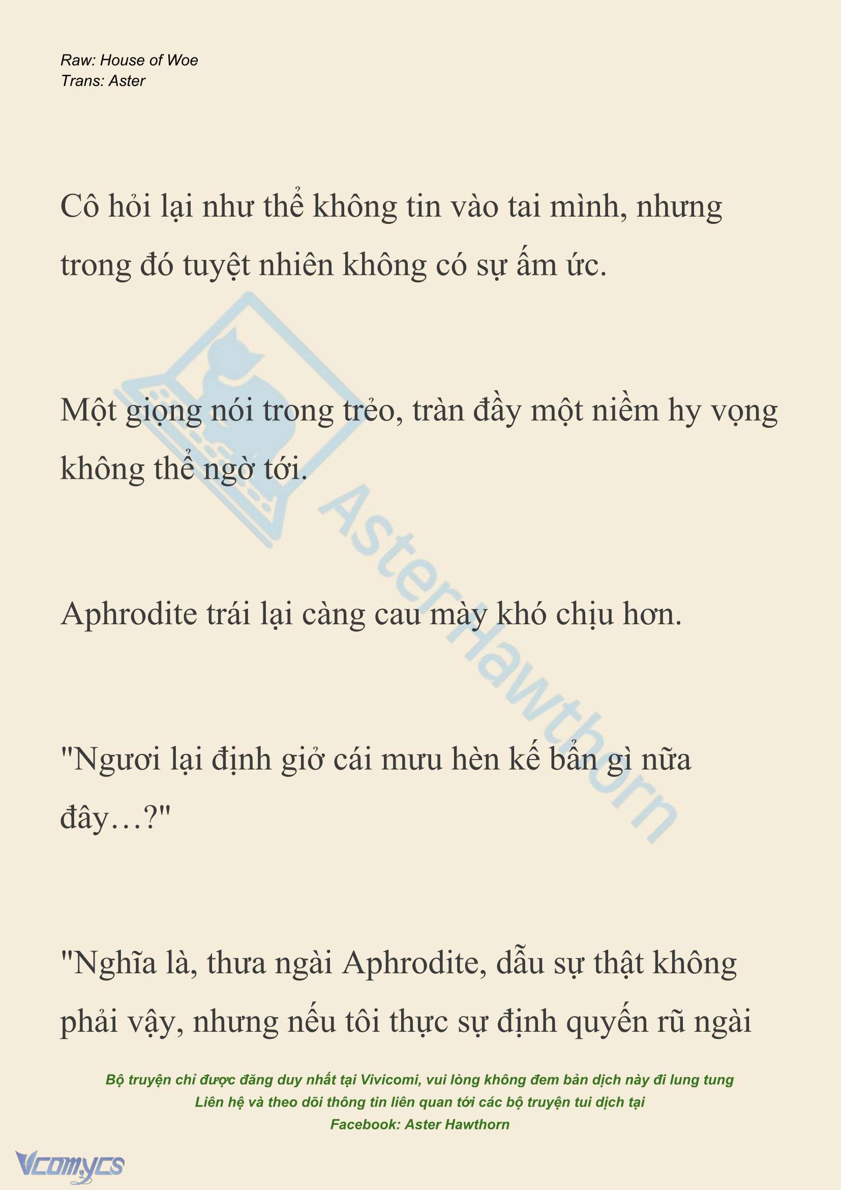 [NOVEL] Dành Cho Các Nữ Thần: Dành cho Psyche Chapter 42 - Trang 3