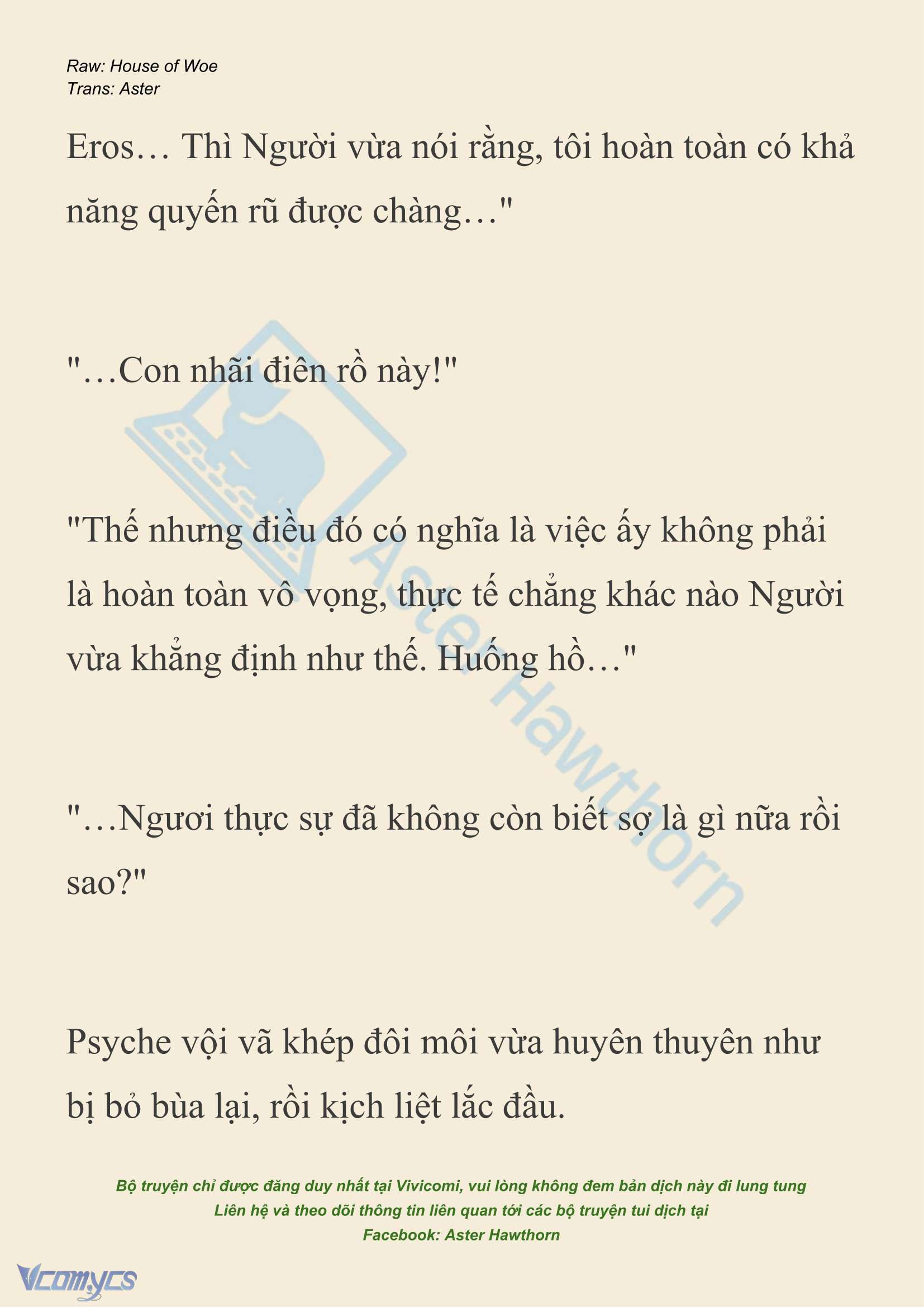 [NOVEL] Dành Cho Các Nữ Thần: Dành cho Psyche Chapter 42 - Trang 4