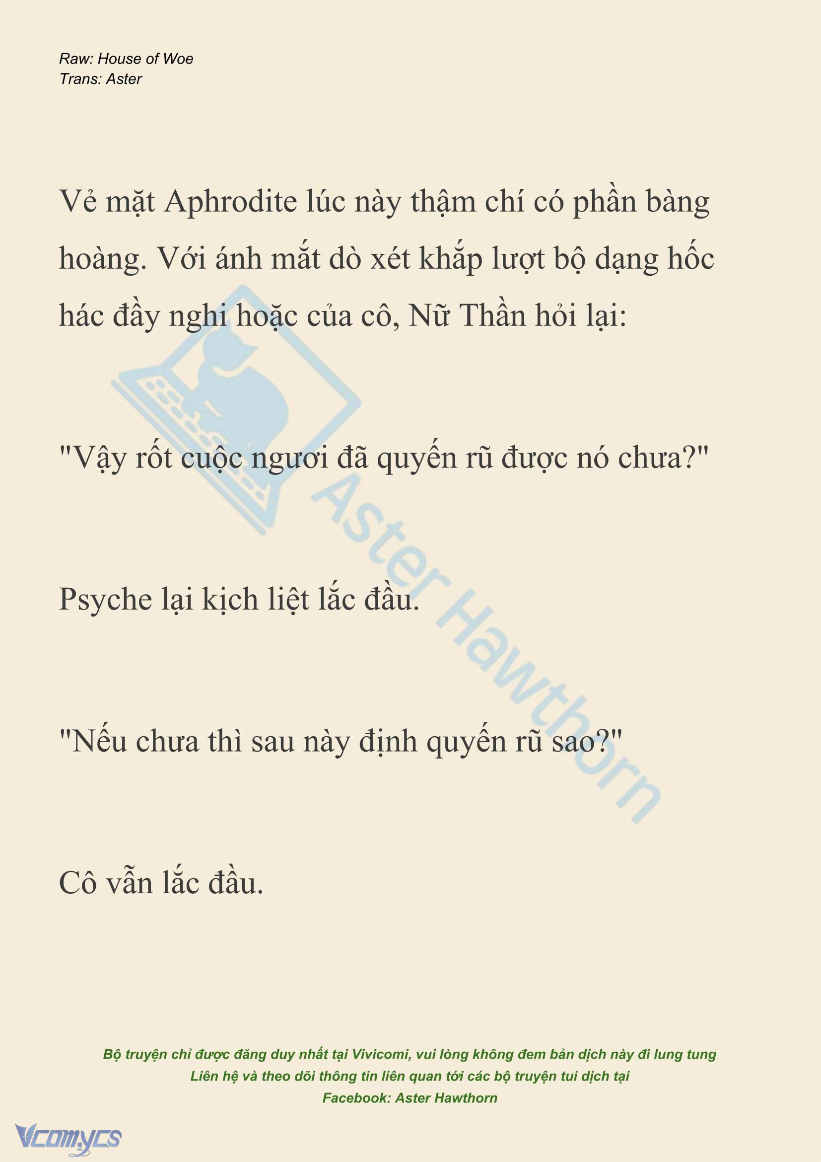 [NOVEL] Dành Cho Các Nữ Thần: Dành cho Psyche Chapter 42 - Trang 5