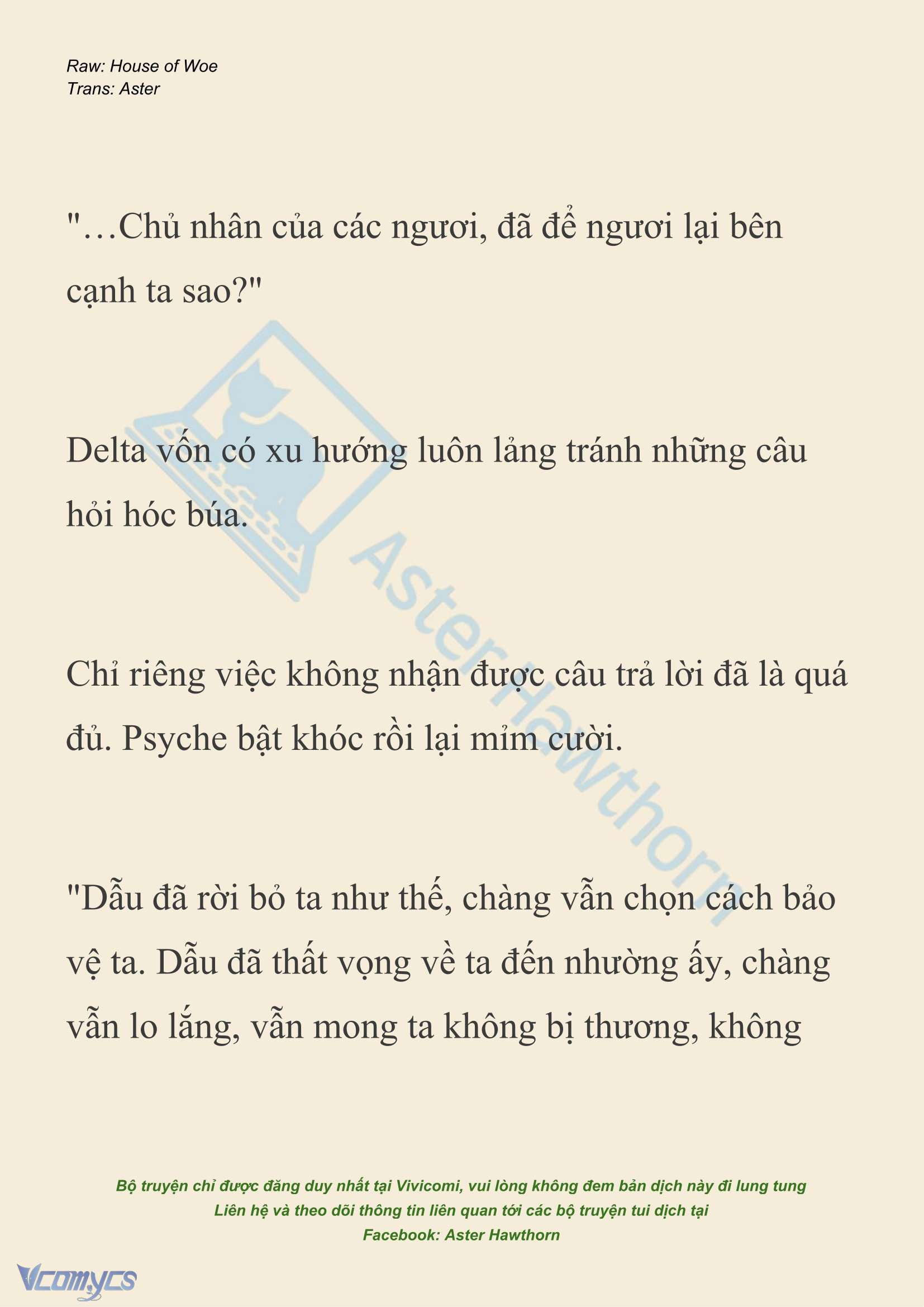 [NOVEL] Dành Cho Các Nữ Thần: Dành cho Psyche Chapter 43 - Trang 10