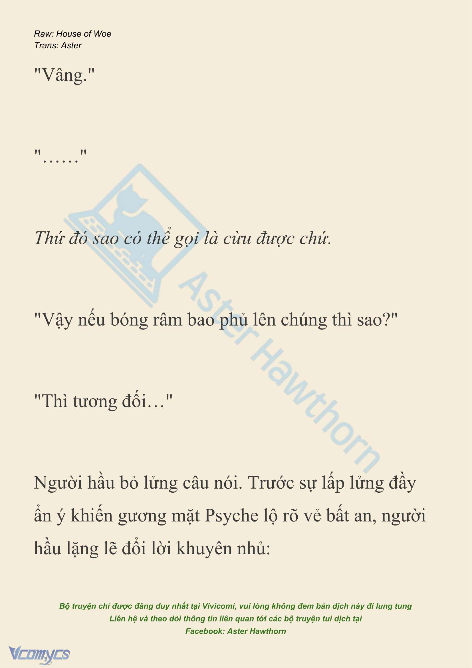 [NOVEL] Dành Cho Các Nữ Thần: Dành cho Psyche Chapter 43 - Trang 18