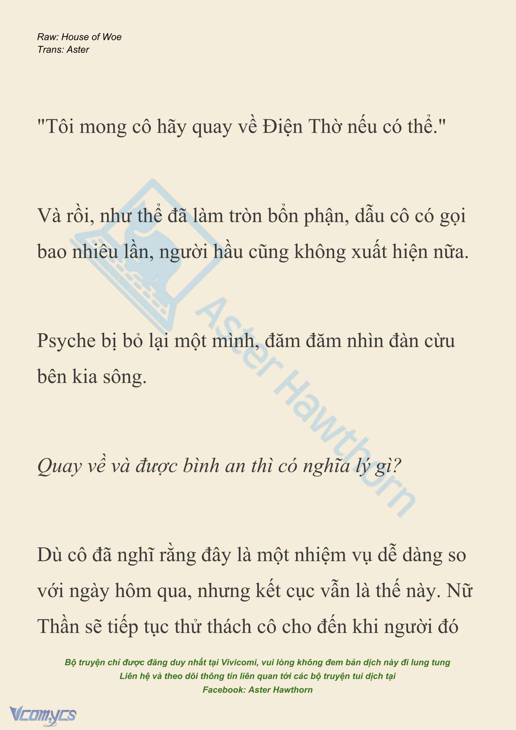 [NOVEL] Dành Cho Các Nữ Thần: Dành cho Psyche Chapter 43 - Trang 19