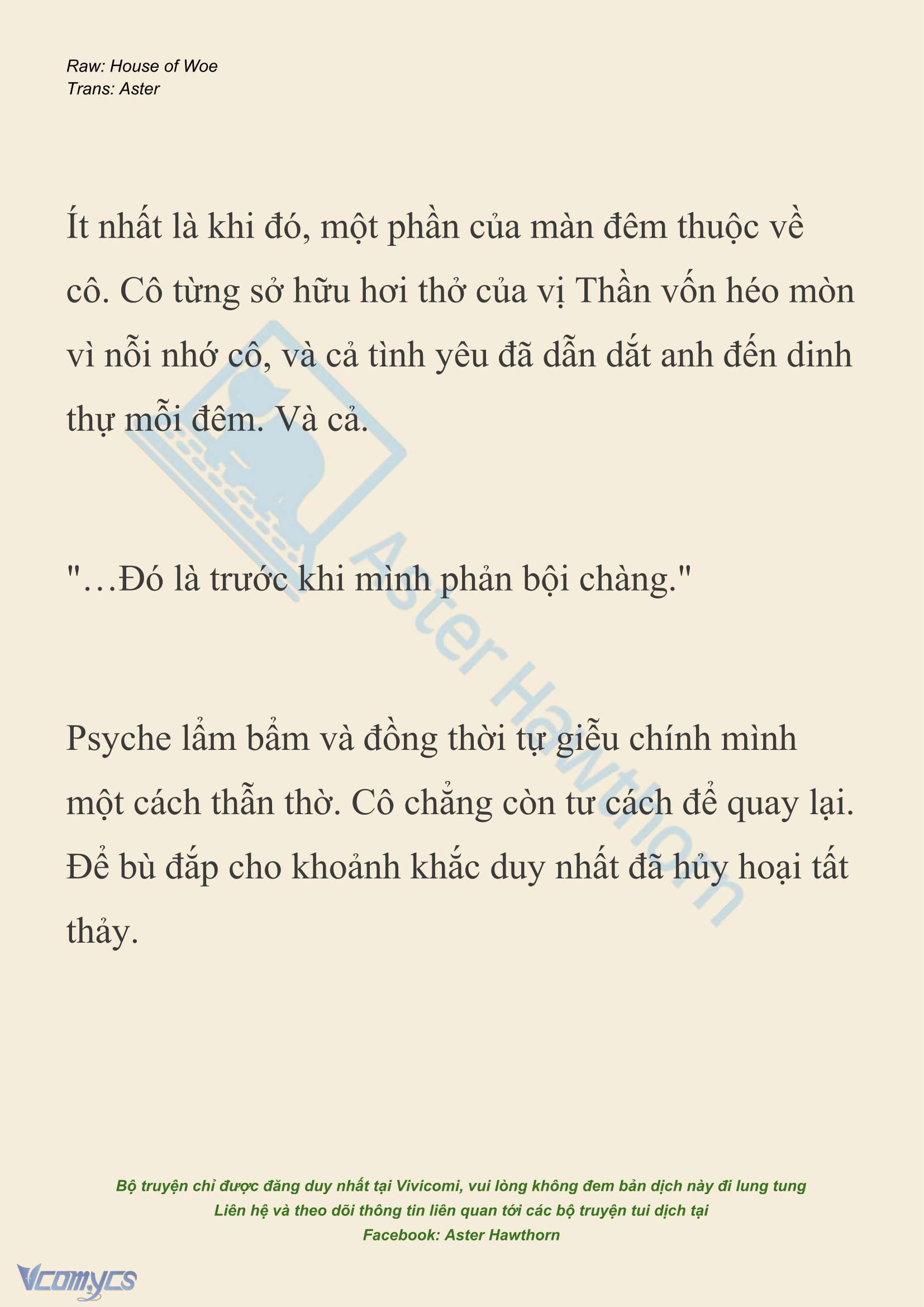 [NOVEL] Dành Cho Các Nữ Thần: Dành cho Psyche Chapter 43 - Trang 22