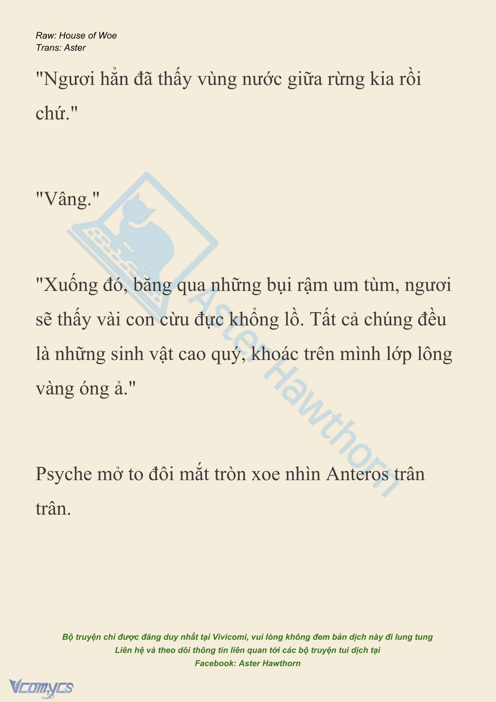[NOVEL] Dành Cho Các Nữ Thần: Dành cho Psyche Chapter 43 - Trang 3