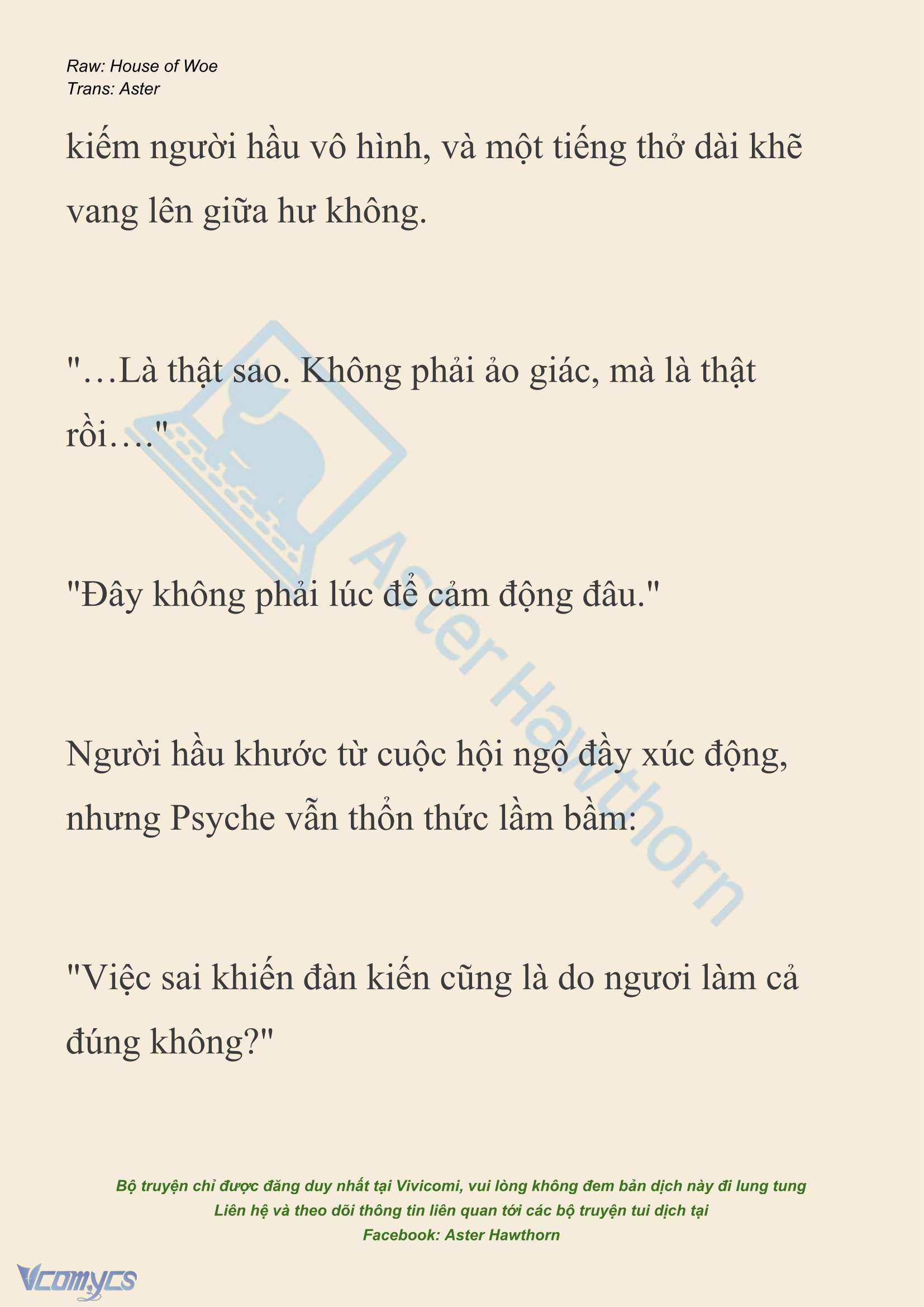 [NOVEL] Dành Cho Các Nữ Thần: Dành cho Psyche Chapter 43 - Trang 8