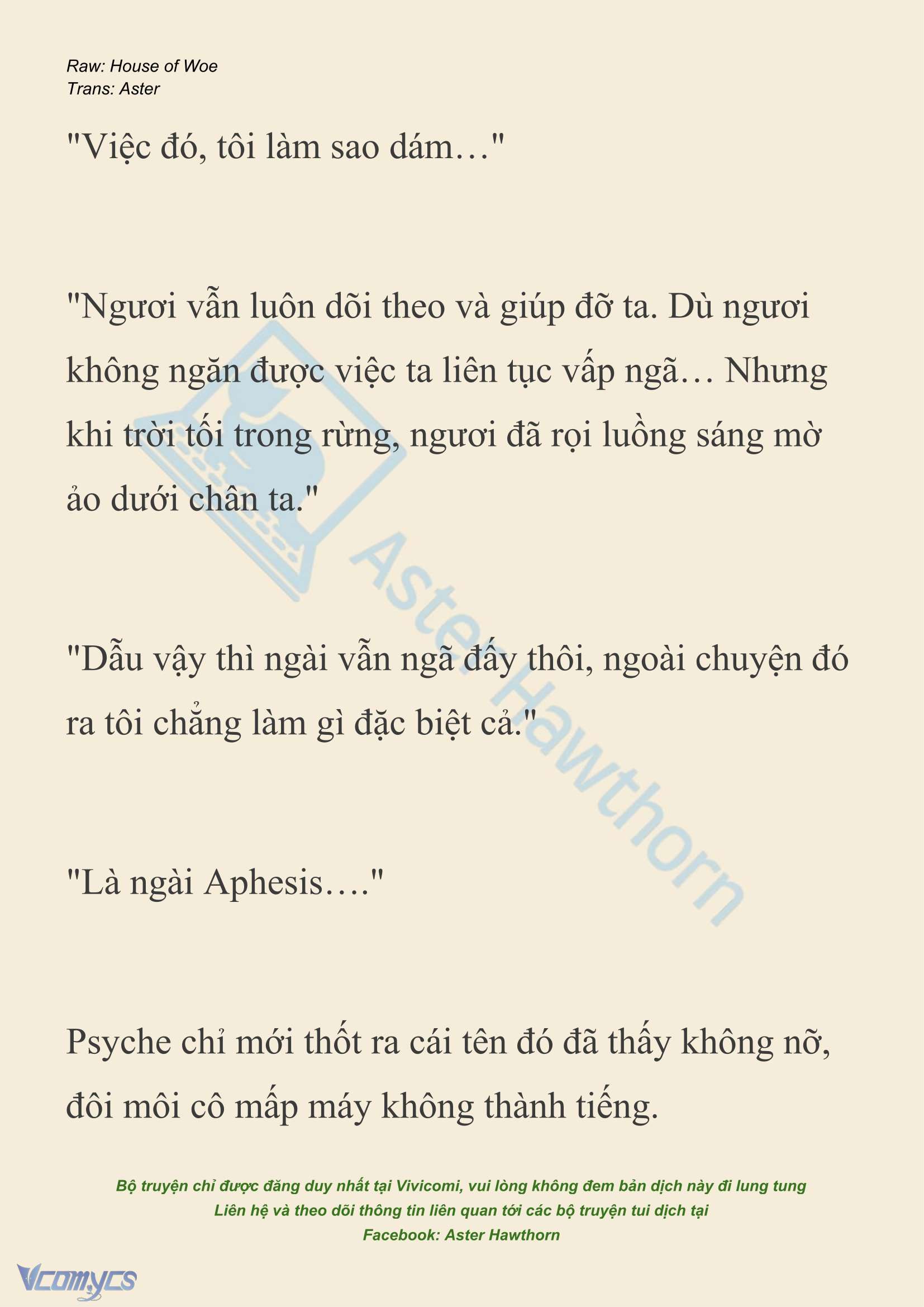 [NOVEL] Dành Cho Các Nữ Thần: Dành cho Psyche Chapter 43 - Trang 9