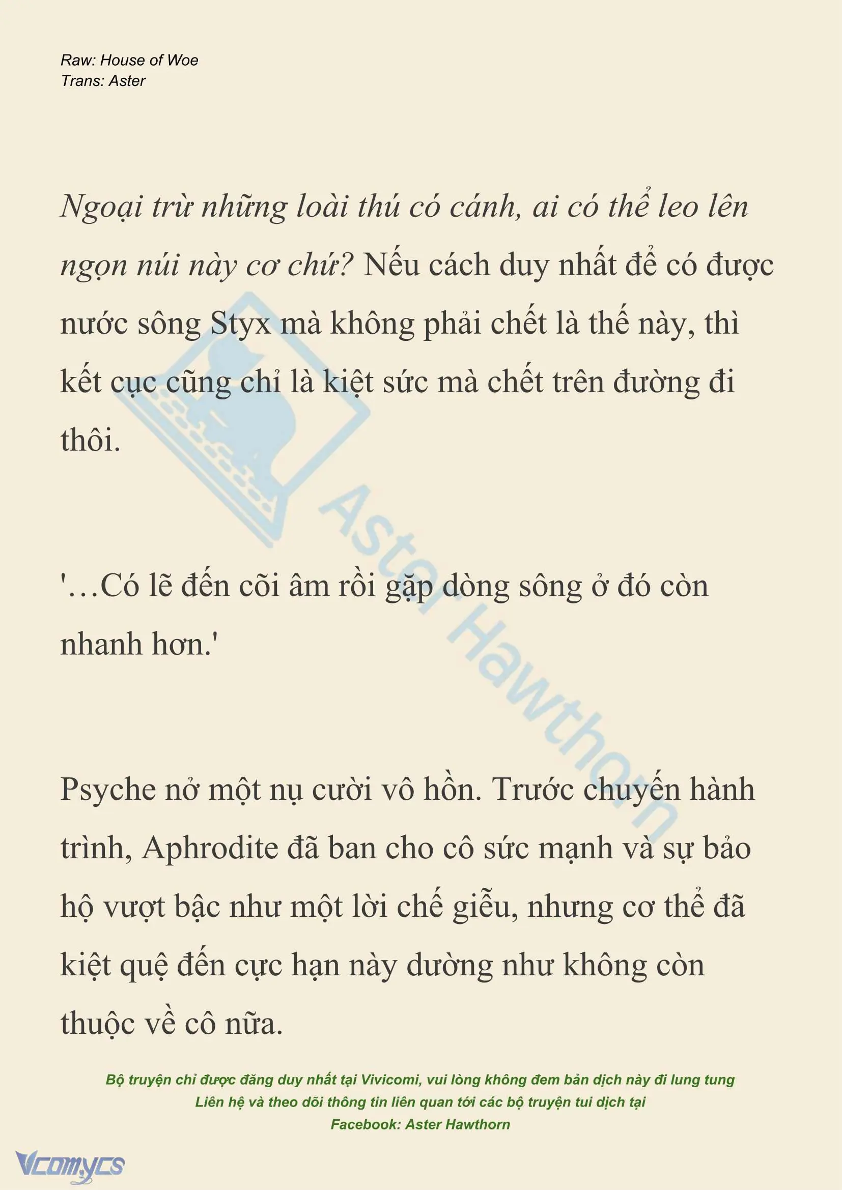 [NOVEL] Dành Cho Các Nữ Thần: Dành cho Psyche Chapter 44 - Trang 11