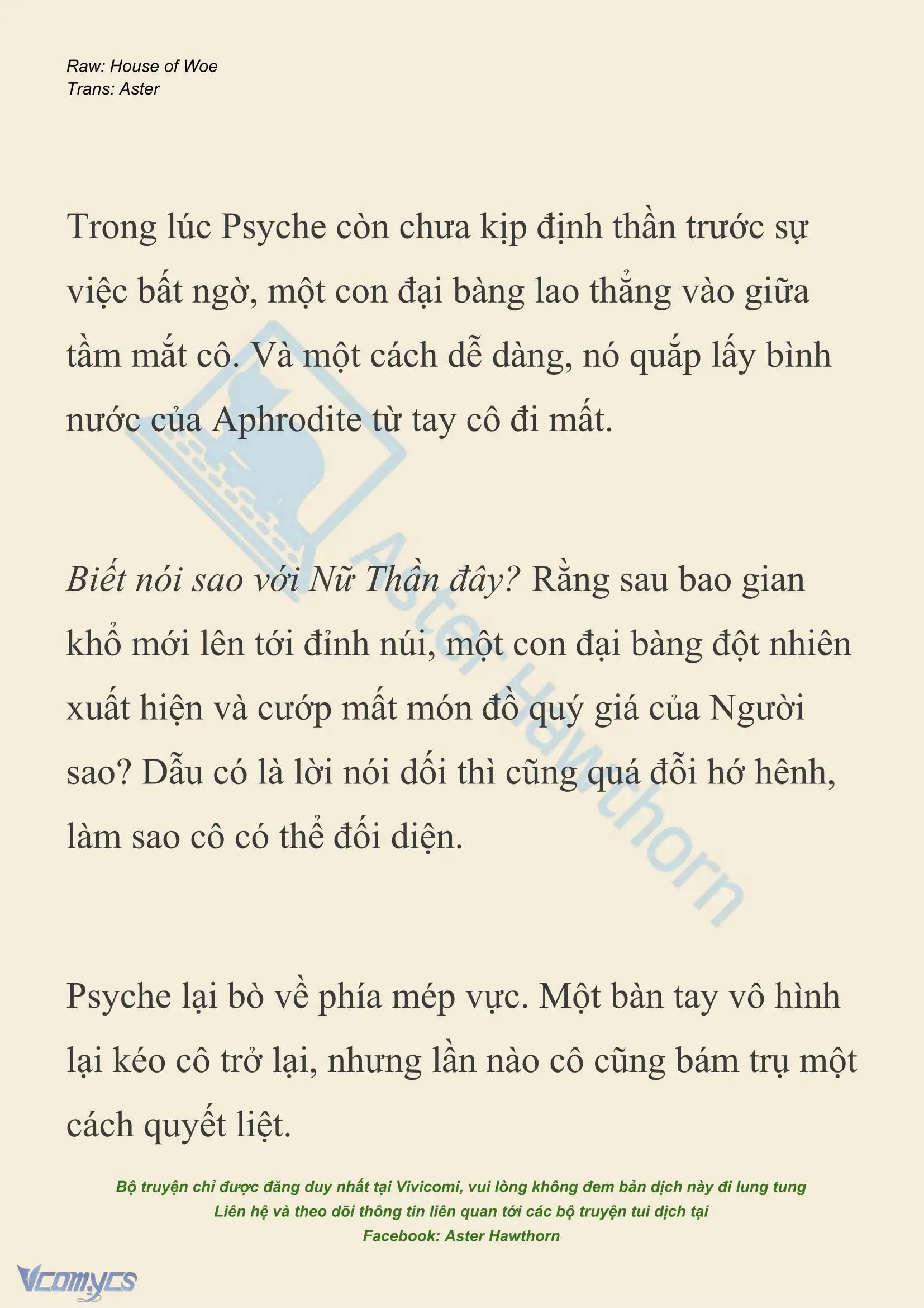 [NOVEL] Dành Cho Các Nữ Thần: Dành cho Psyche Chapter 44 - Trang 16