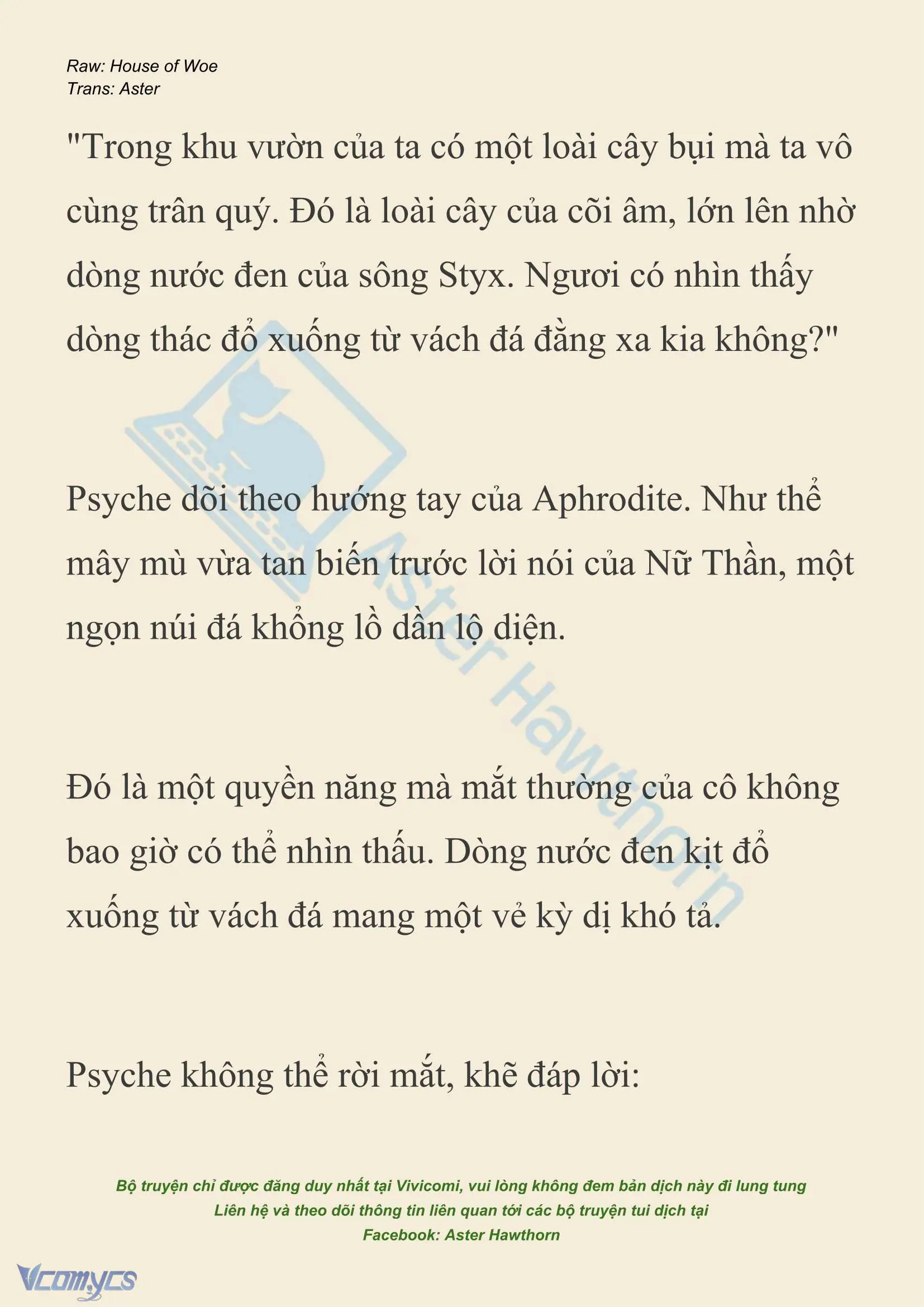 [NOVEL] Dành Cho Các Nữ Thần: Dành cho Psyche Chapter 44 - Trang 7