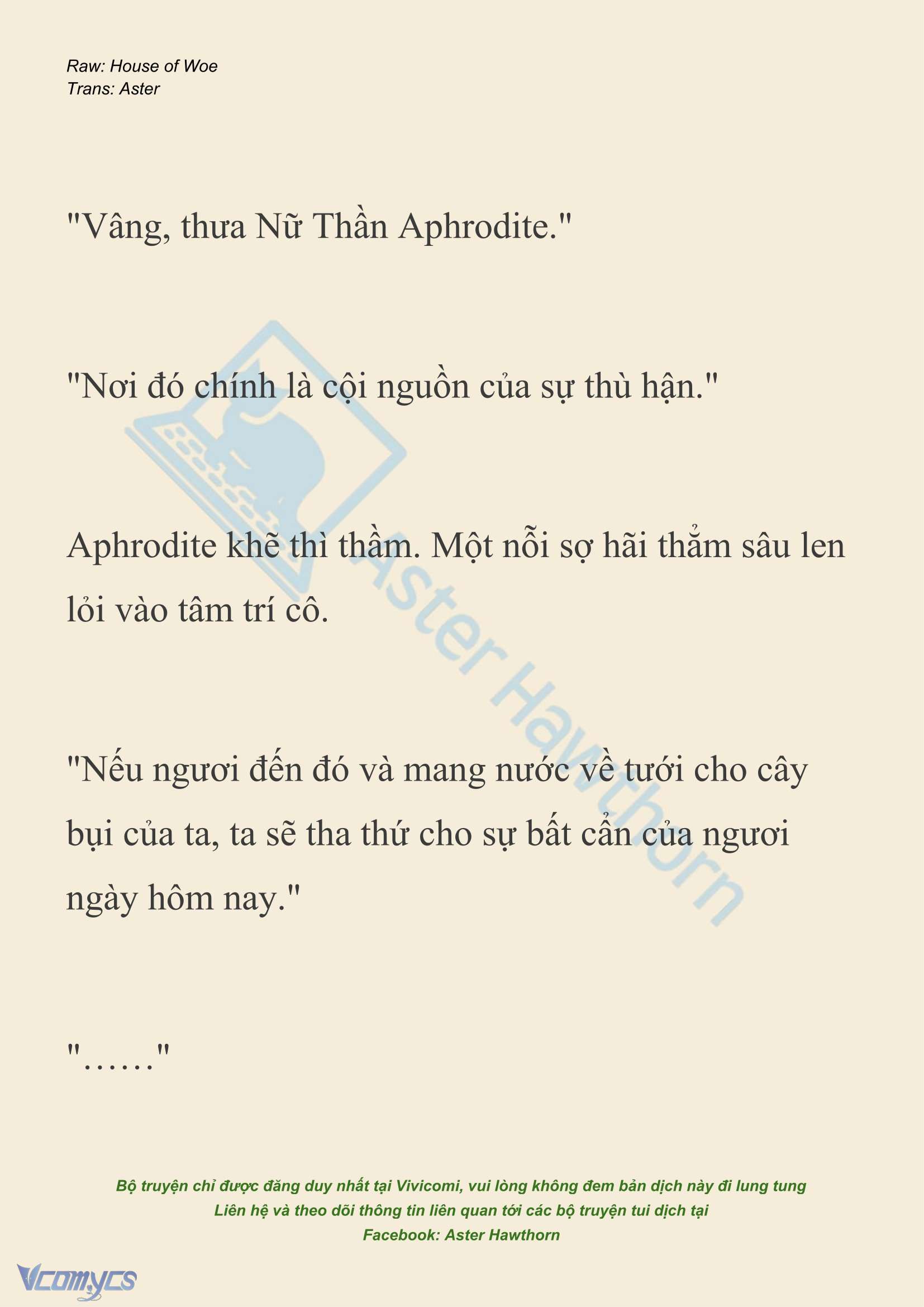 [NOVEL] Dành Cho Các Nữ Thần: Dành cho Psyche Chapter 44 - Trang 8
