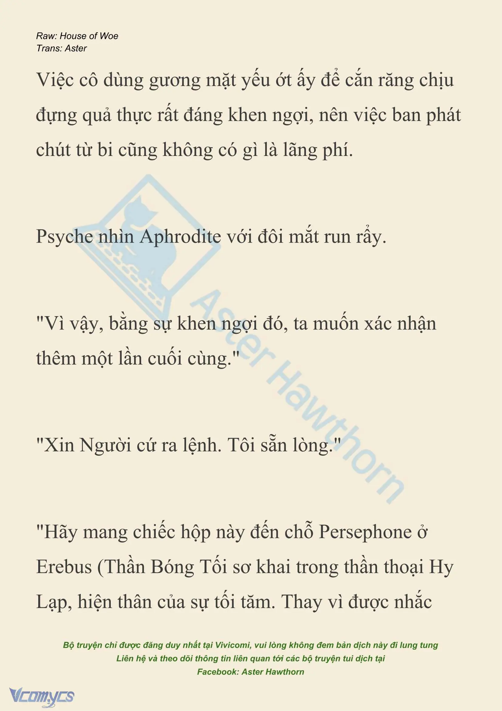 [NOVEL] Dành Cho Các Nữ Thần: Dành cho Psyche Chapter 45 - Trang 14