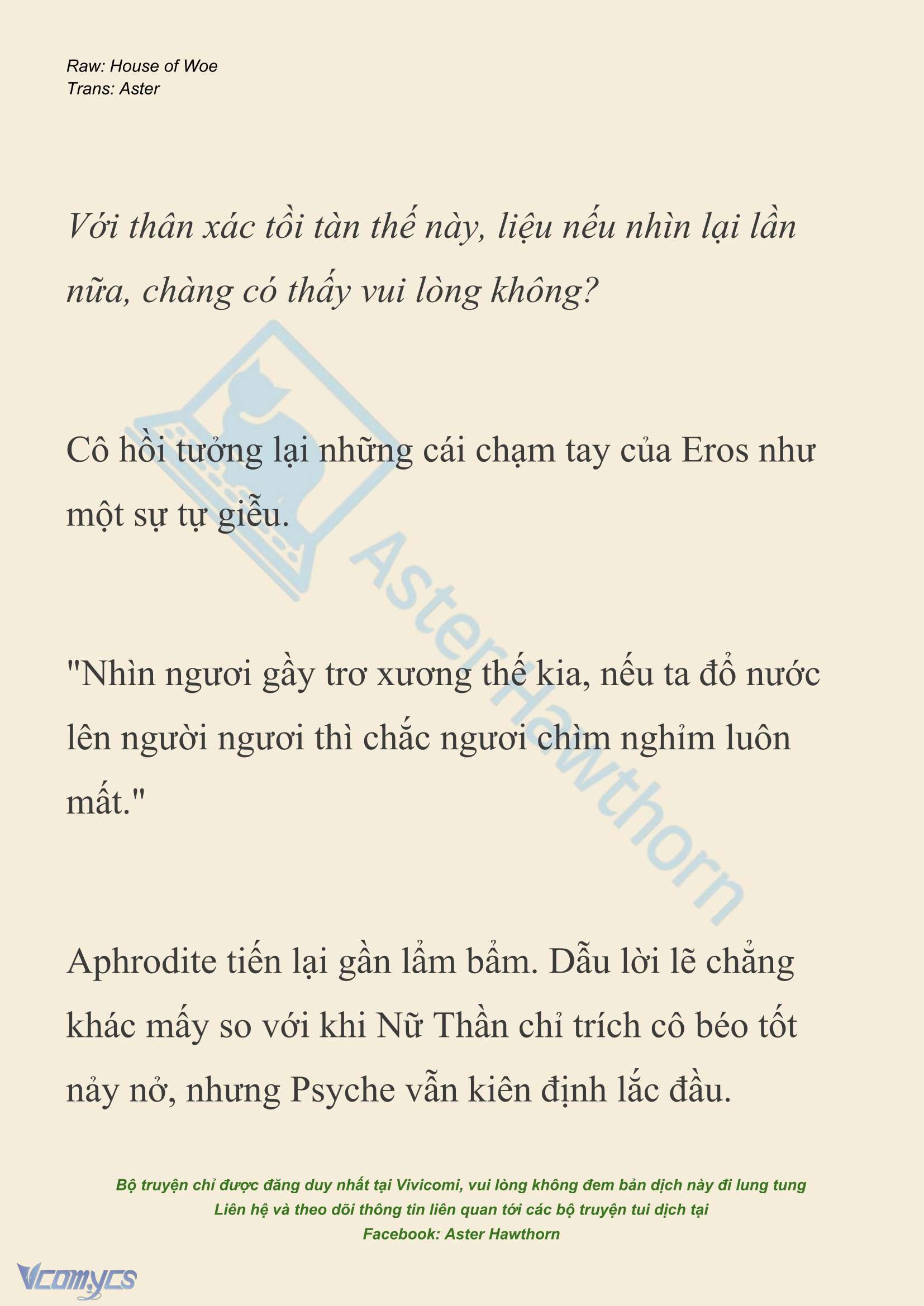 [NOVEL] Dành Cho Các Nữ Thần: Dành cho Psyche Chapter 45 - Trang 5